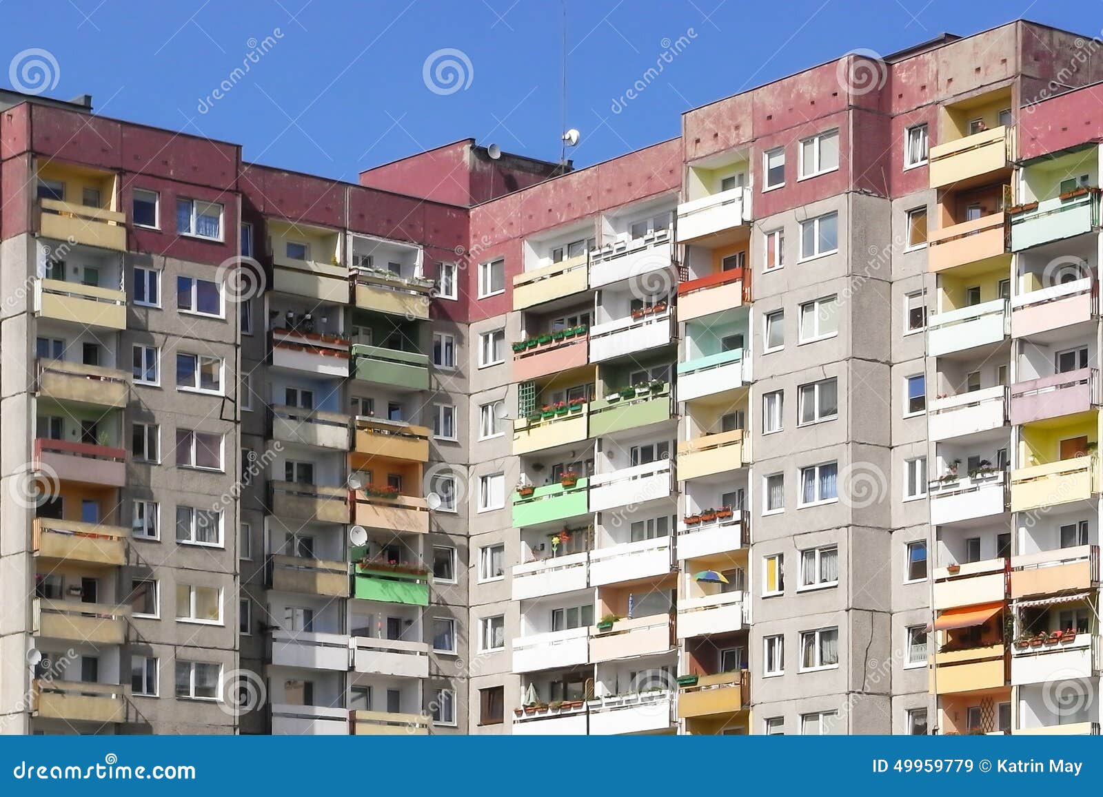 Public housing in Poland stock image. Image of dish, anonymity 49959779