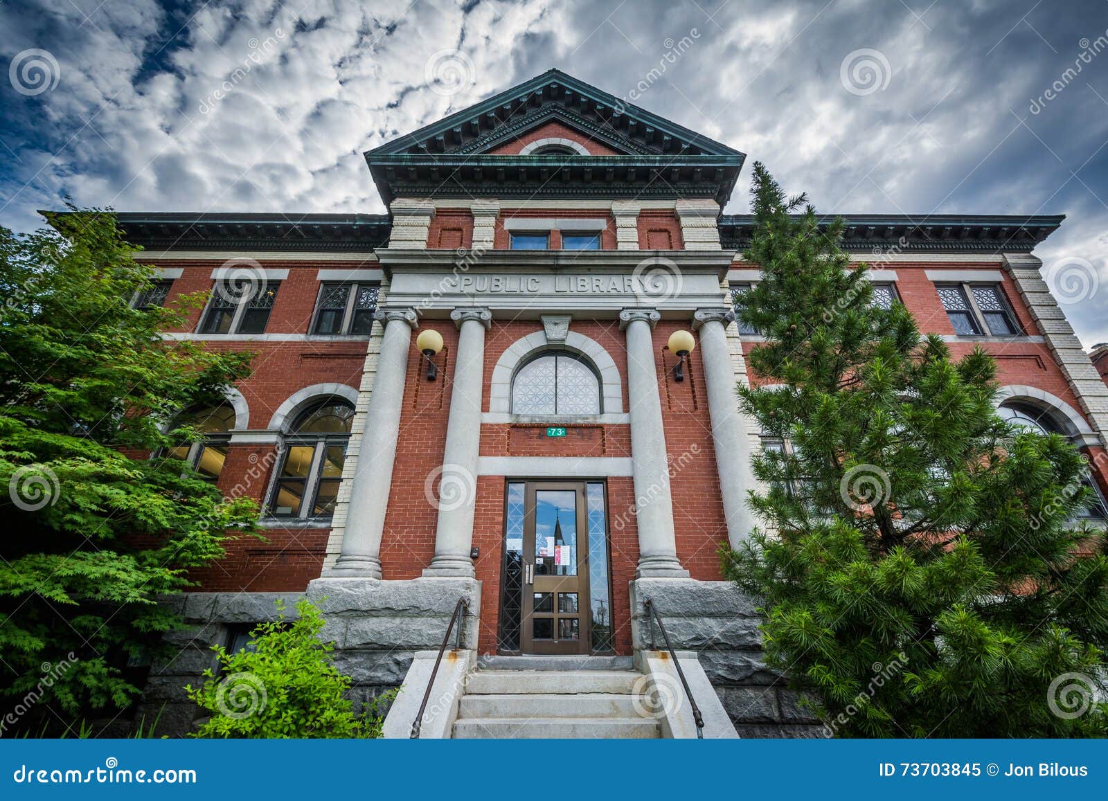 The Public Library, in Dover, New Hampshire. Stock Image Image of