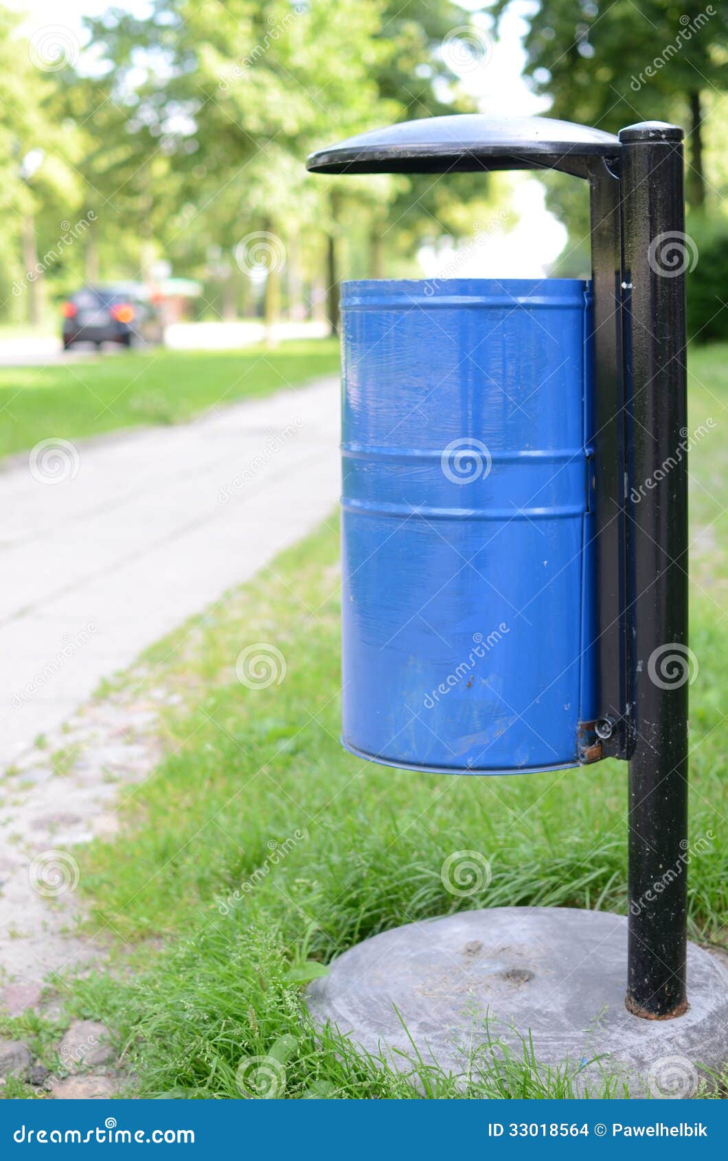 Public litter bin stock photo. Image of business, blank 33018564