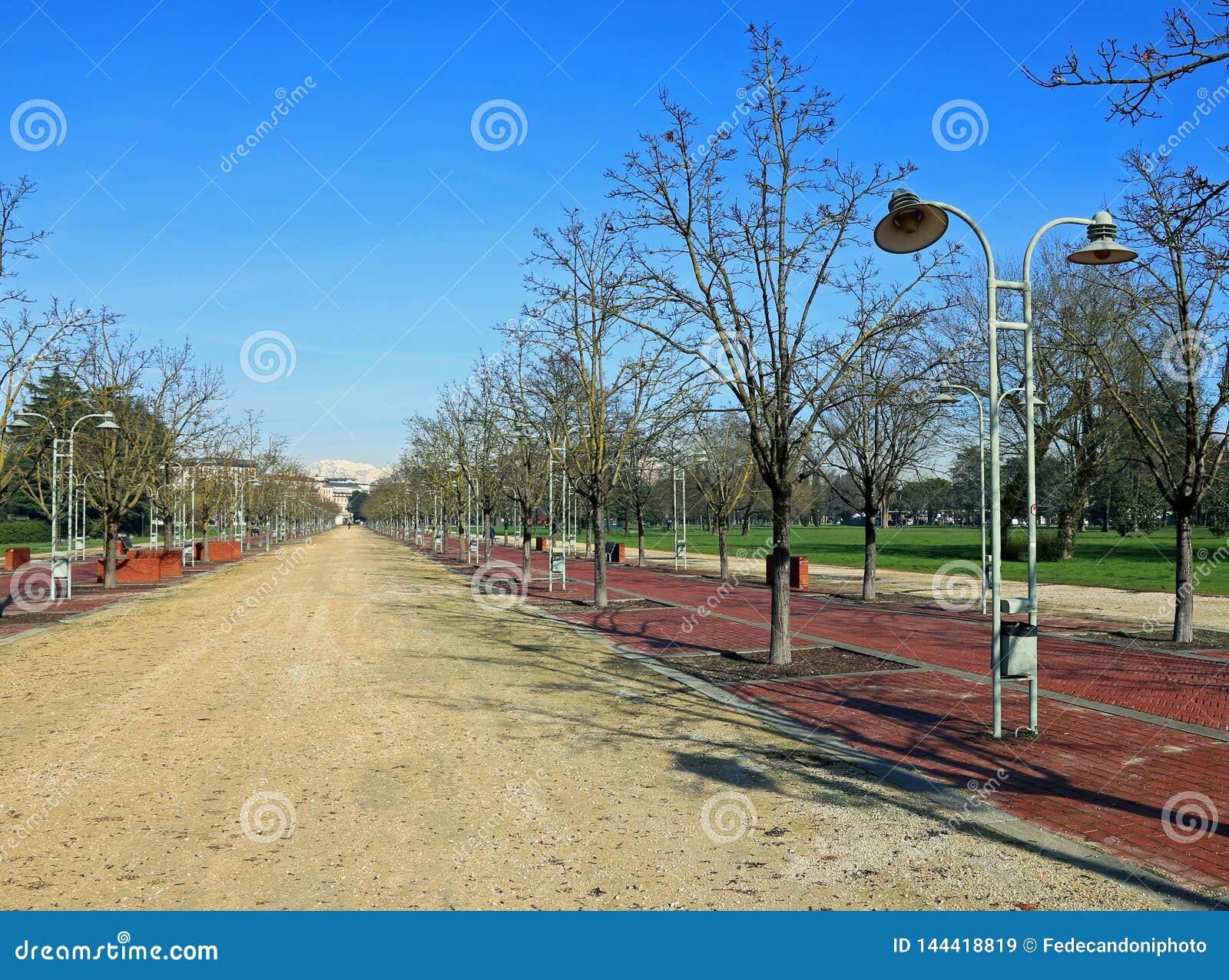 public park called campo marzo in vicenza