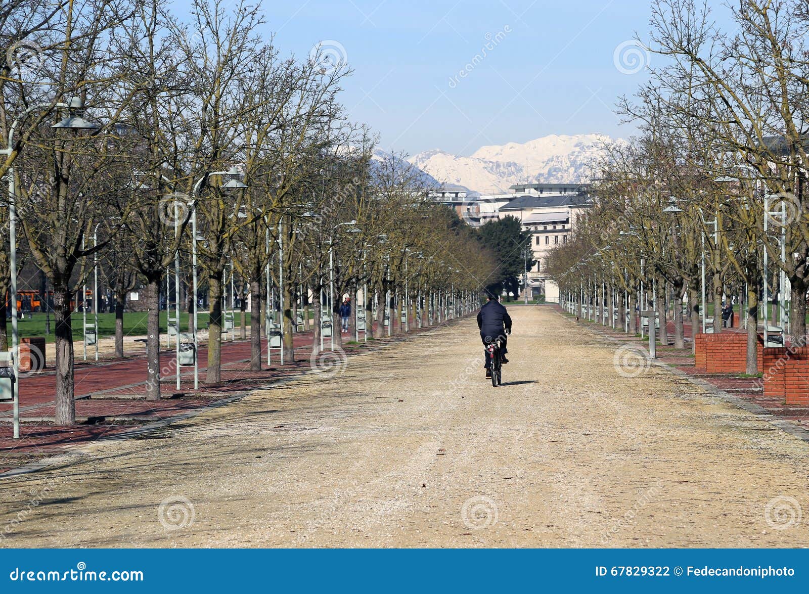 public park called campo marzo in vicenza, italy