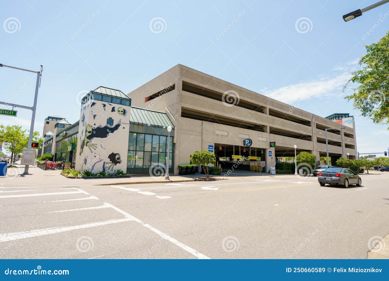 Public Parking Garage on Virginia Beach Editorial Stock Image Image