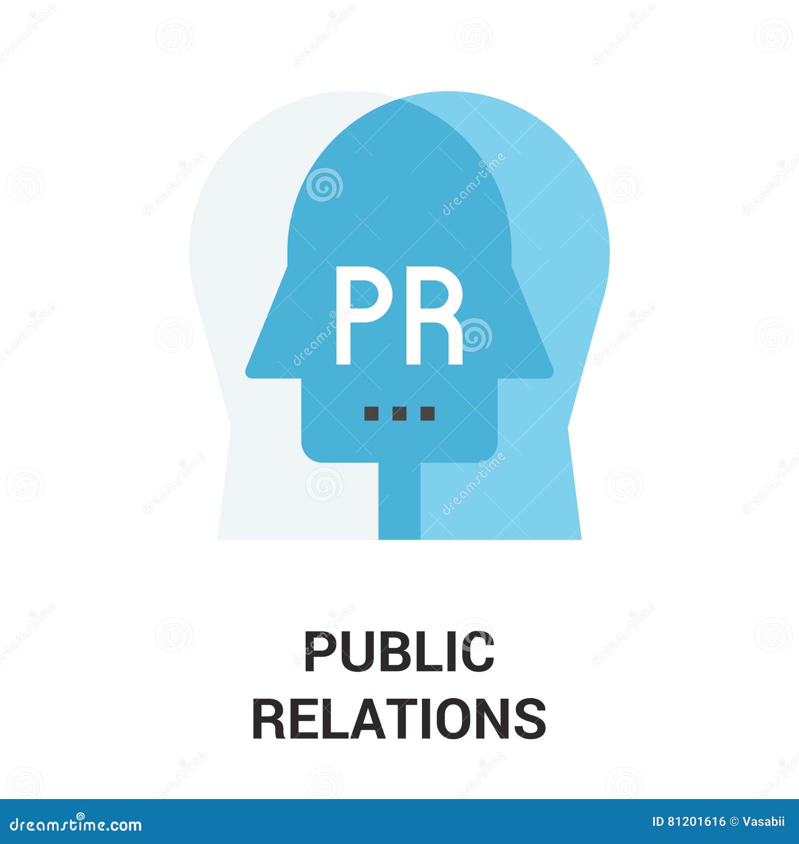 Public relations icon stock vector. Illustration of relations - 81201616