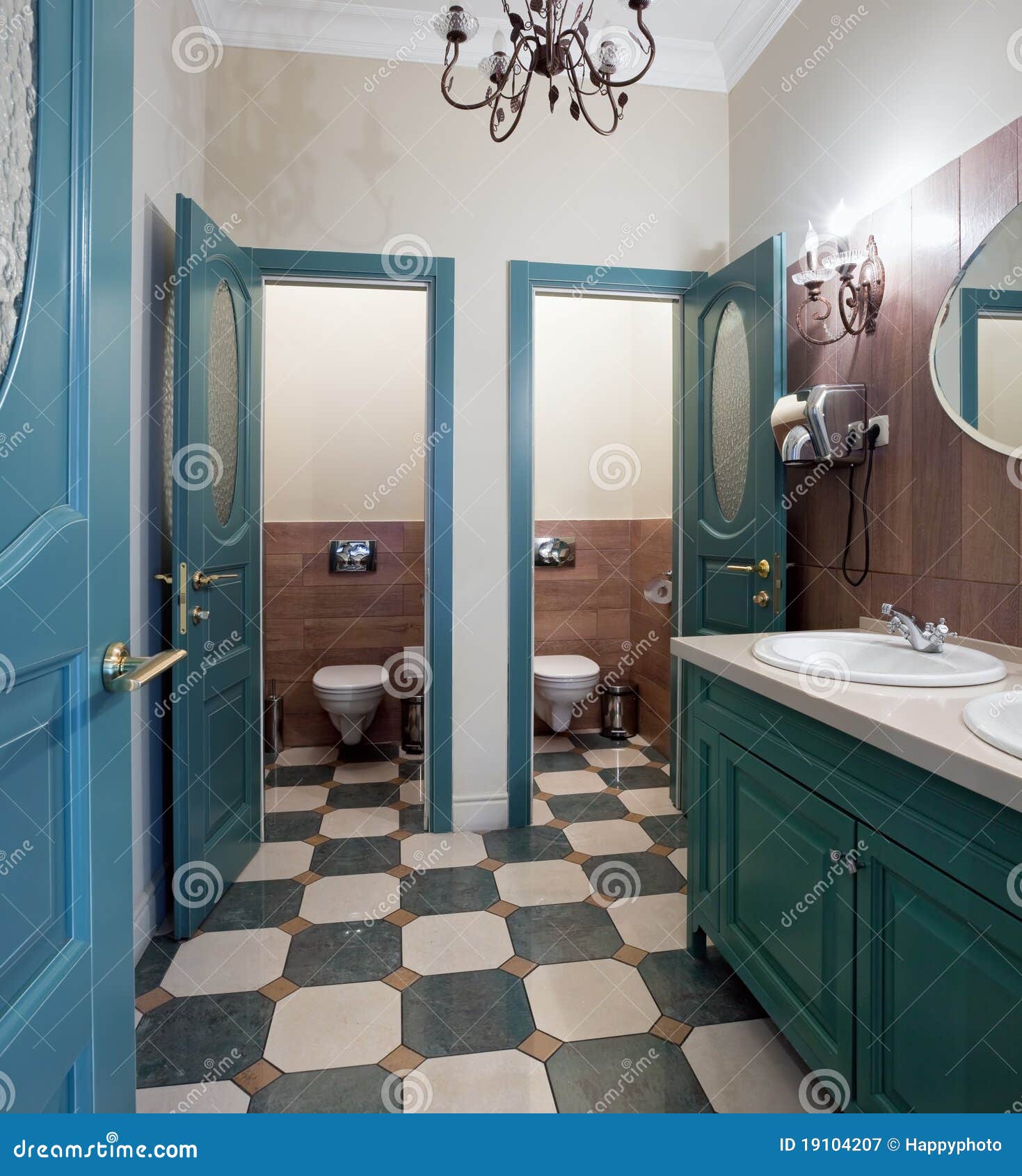 Public restroom interior stock image. Image of green - 19104207