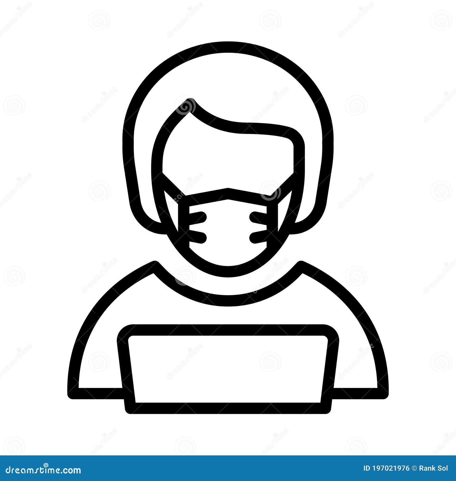 public speaker wearing mask  icon which can easily modify or edit