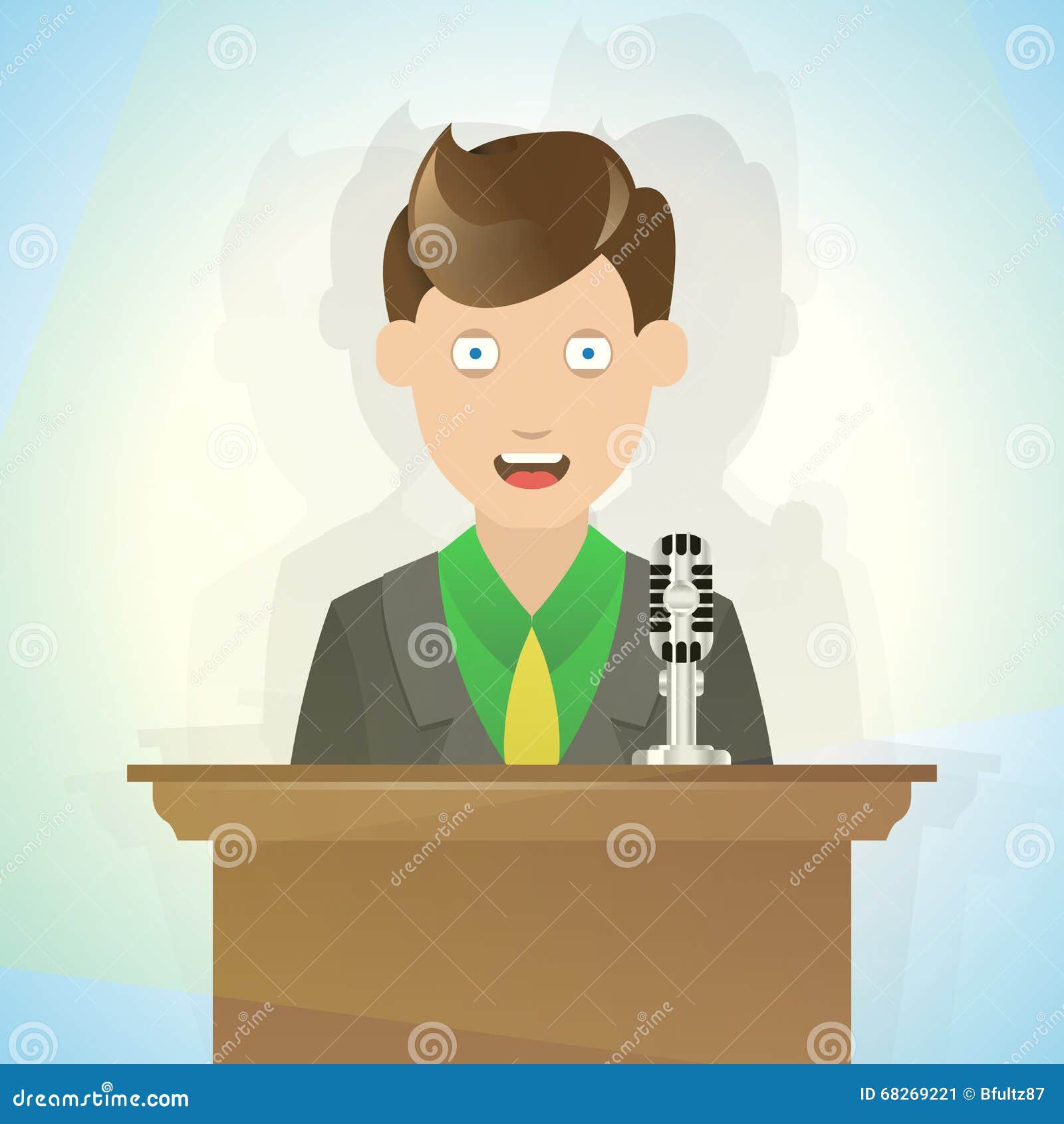 Public Speaking Cartoon stock illustration. Illustration of presidential - 68269221 Public Speaking Cartoon stock illustration. Illustration of presidential - 68269221