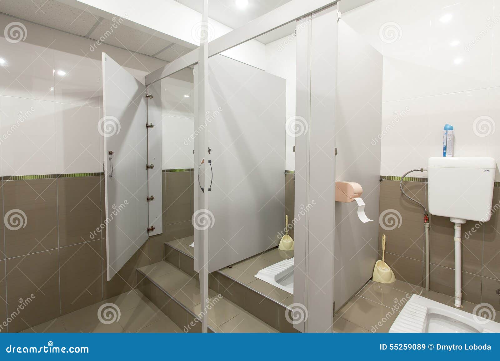 Public toilet stock image. Image of ceiling, light, floor 55259089