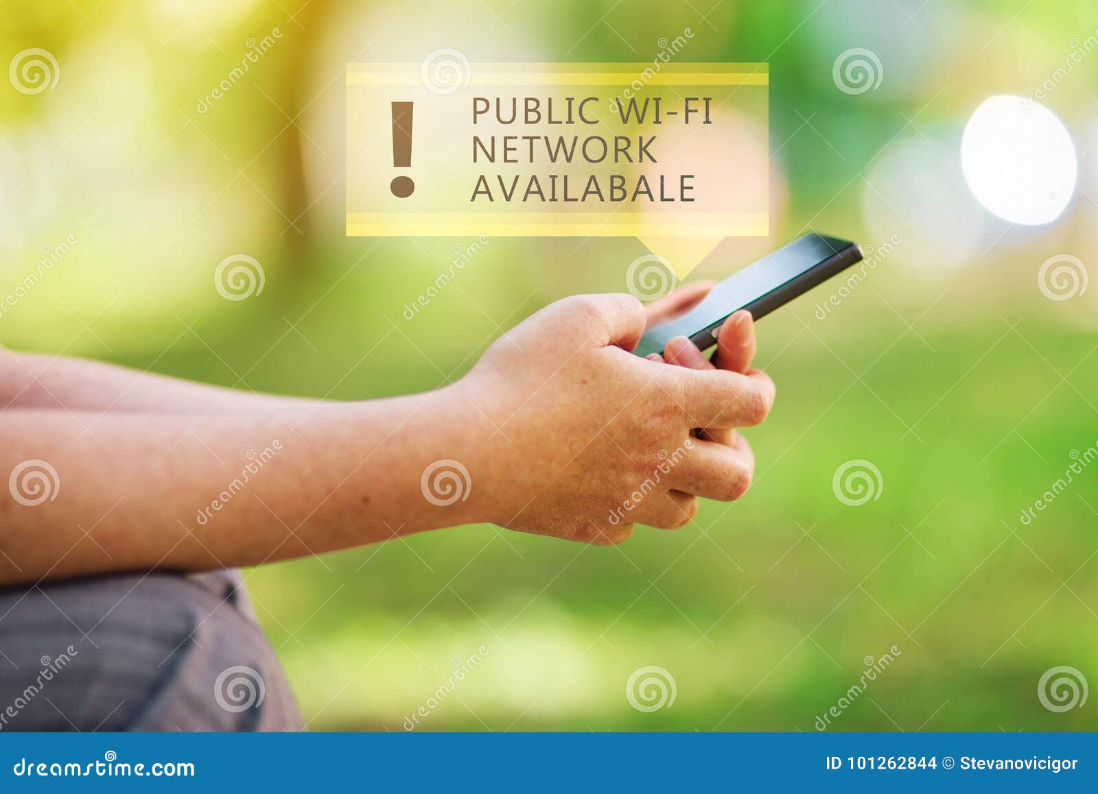 public wi-fi network available