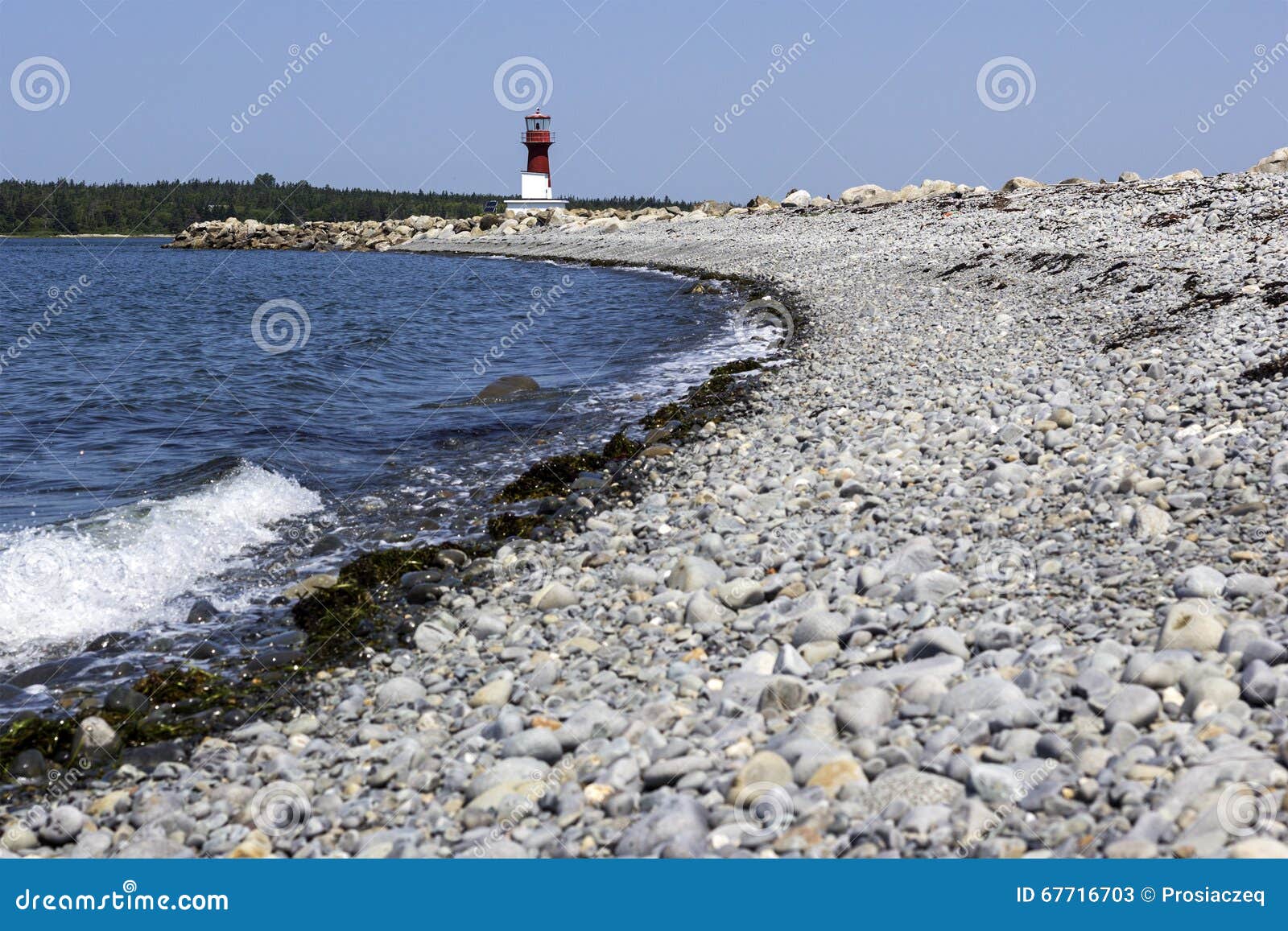 Pubnico Harbour Lighthouse in Nova Scotia in Canada Stock Image Image