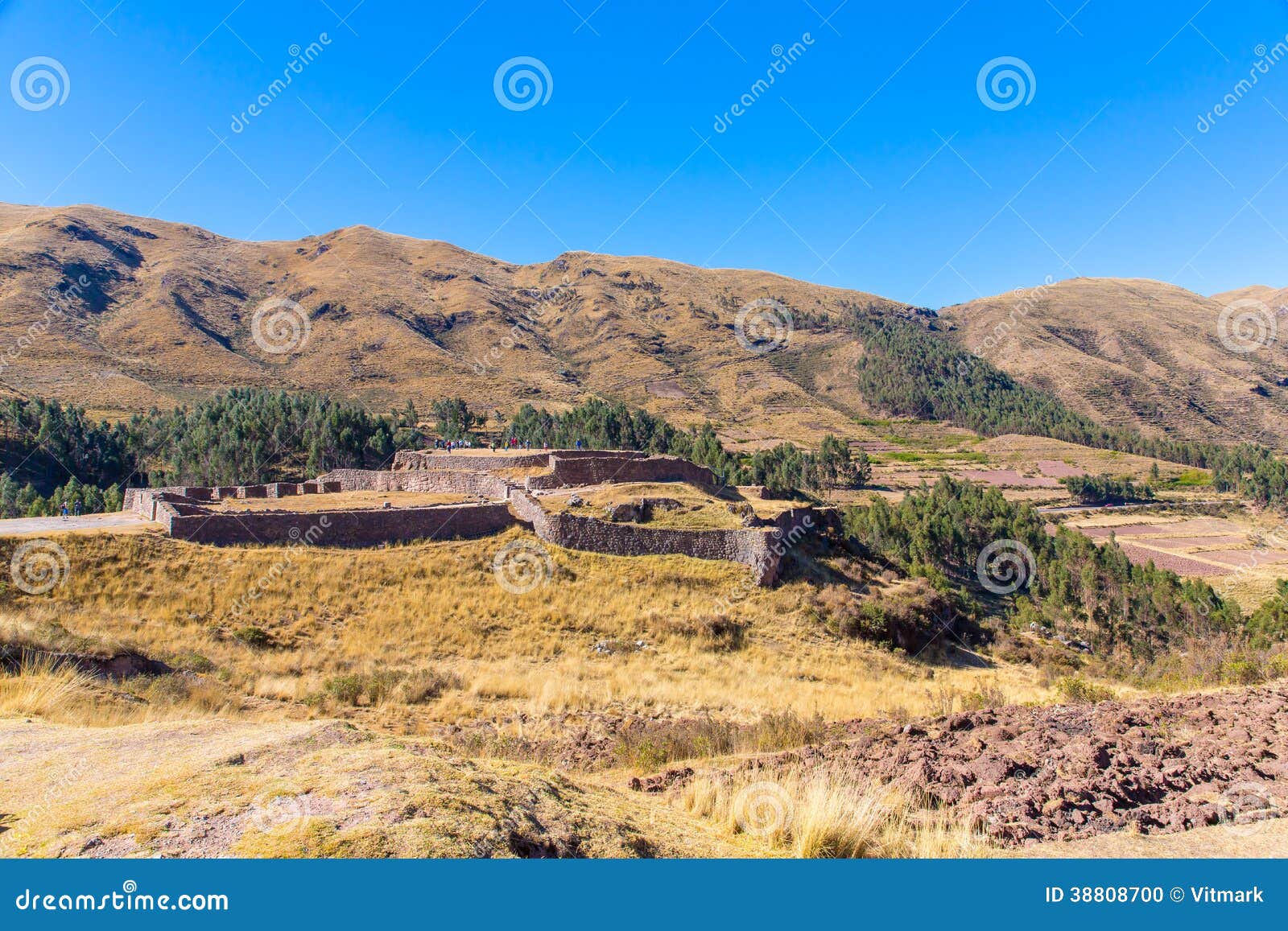 puca pucara, ancient inca fortress, cuzco, peru.