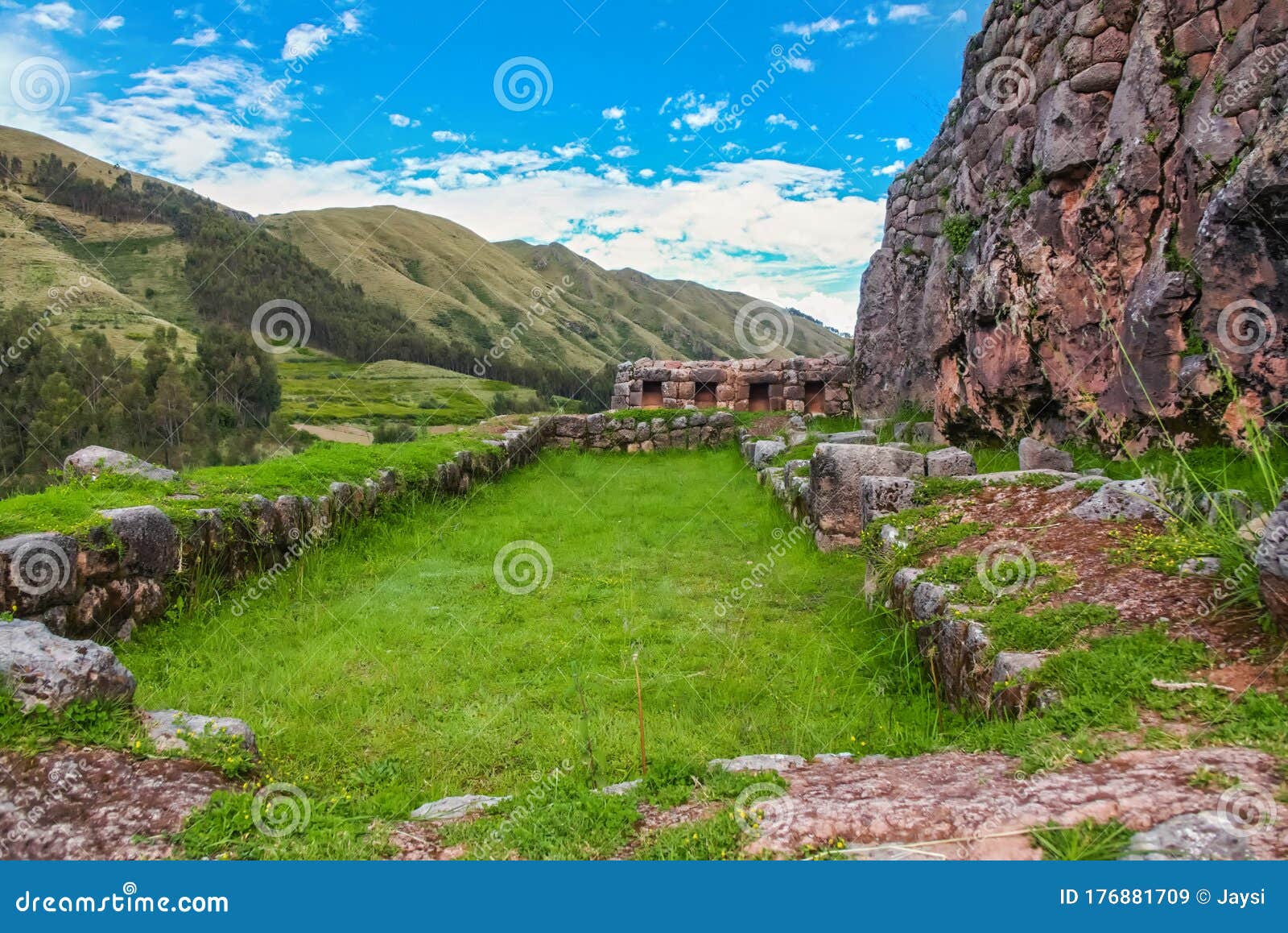 puca pucara, ruins of ancient inca fortress in cusco, peru