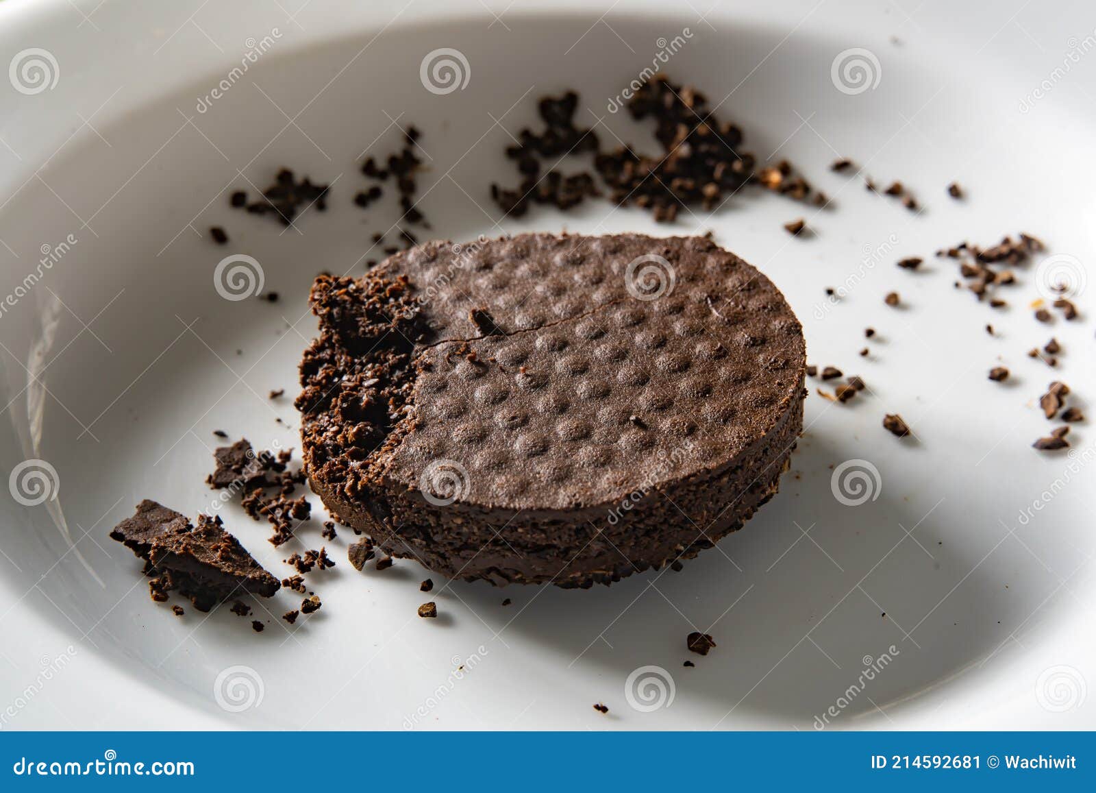 A Puck of Coffee Ground from Espresso Machine. Stock Image Image of agriculture, earth 214592681