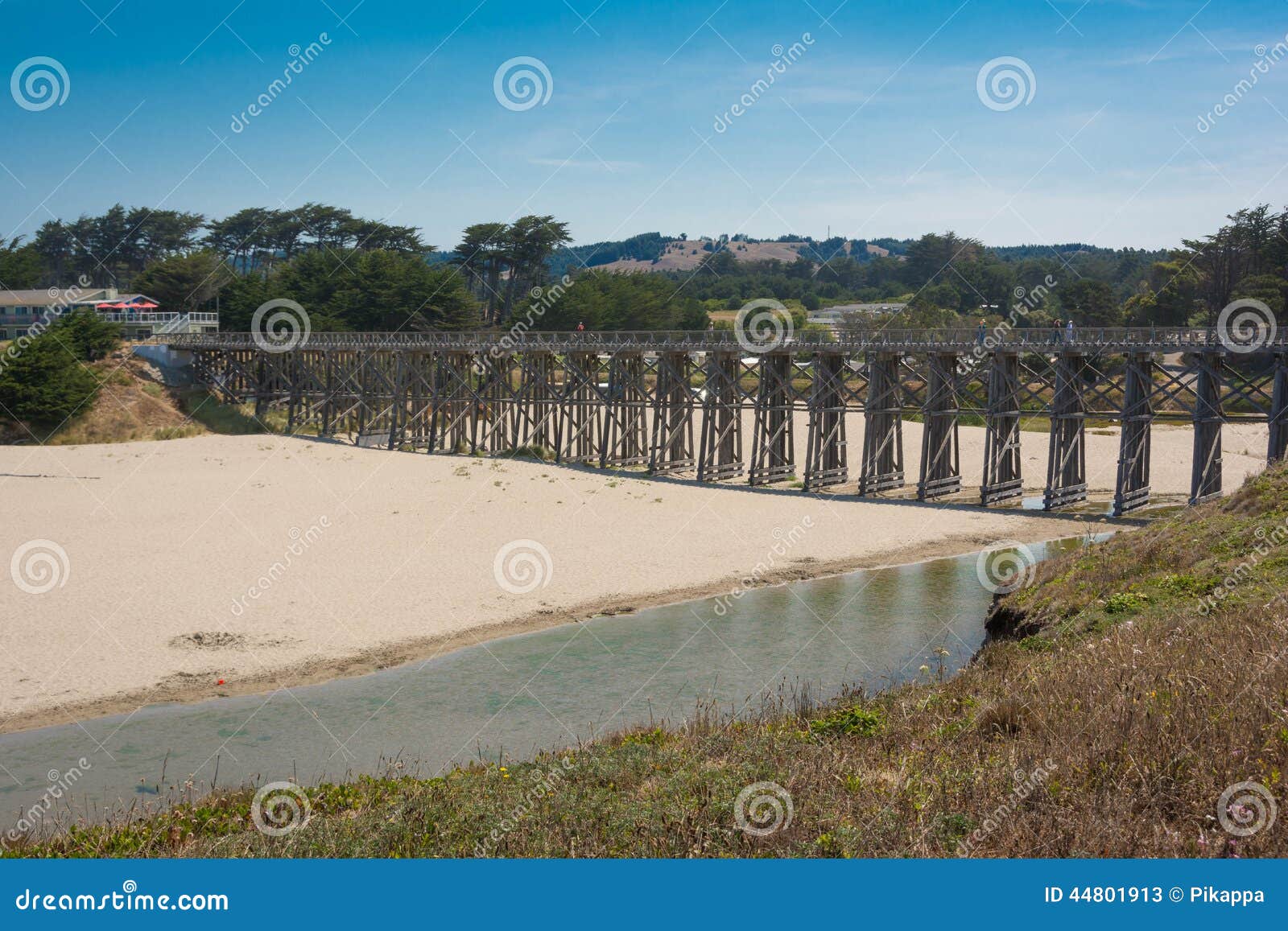Pudding Creek Trestle, Fort Bragg, California Stock Image Image of