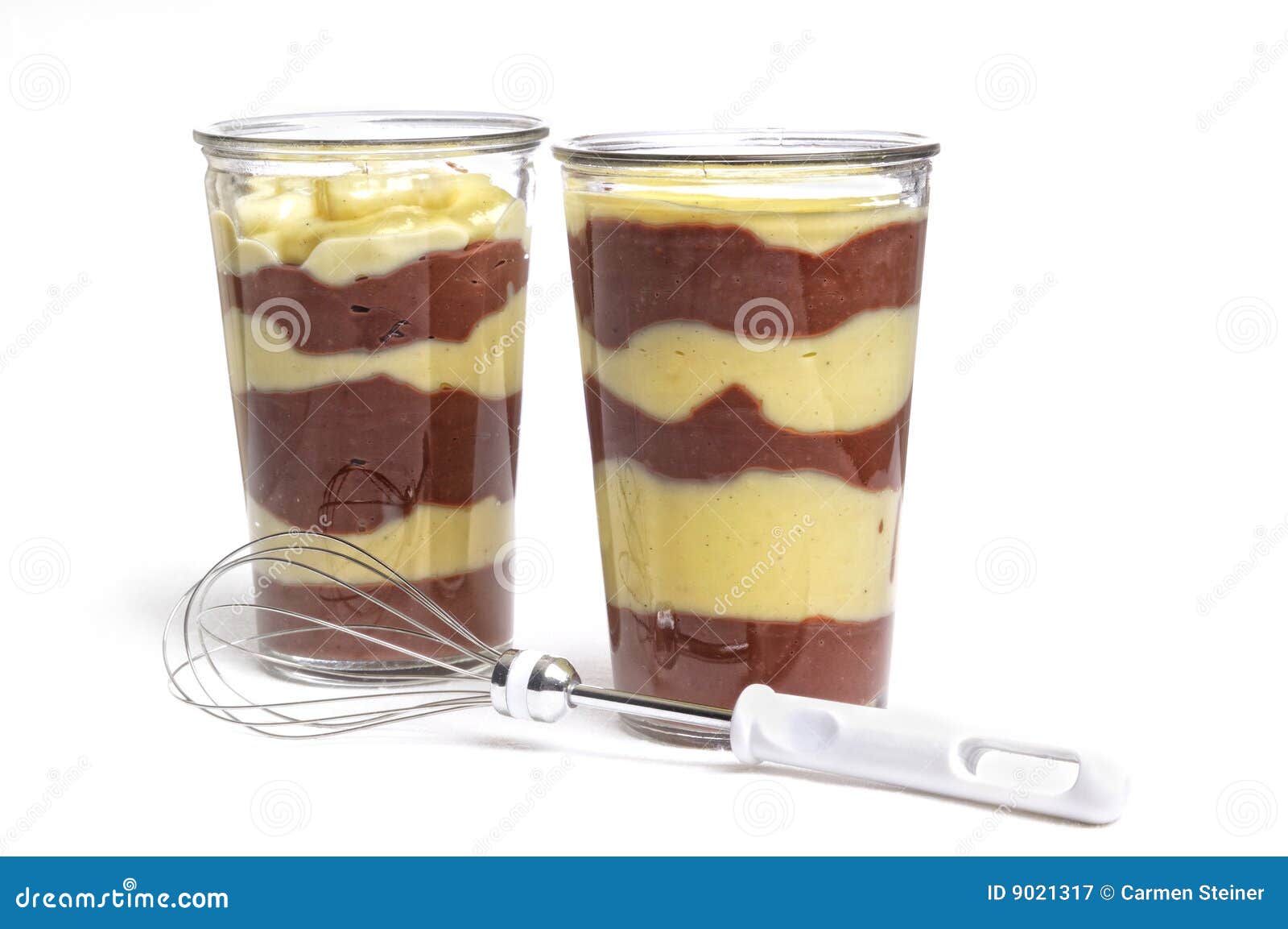 Pudding Glasses stock image. Image of sweet, stilllife 9021317