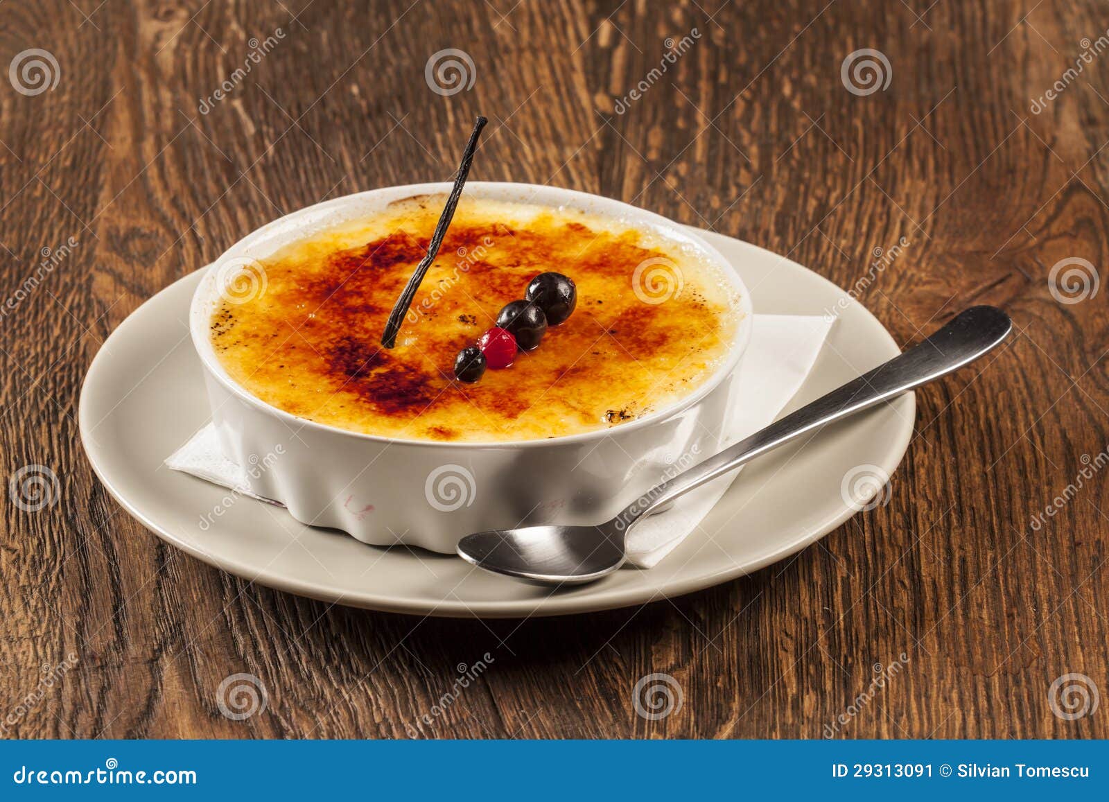 Pudding restaurant dessert stock image. Image of plate 29313091