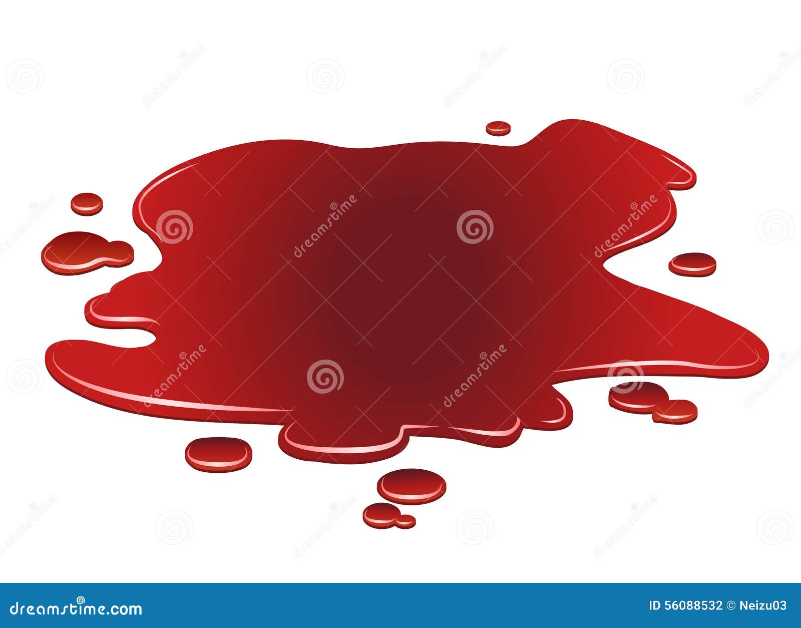 Puddle Of Blood Stock Illustration - Image: 56088532