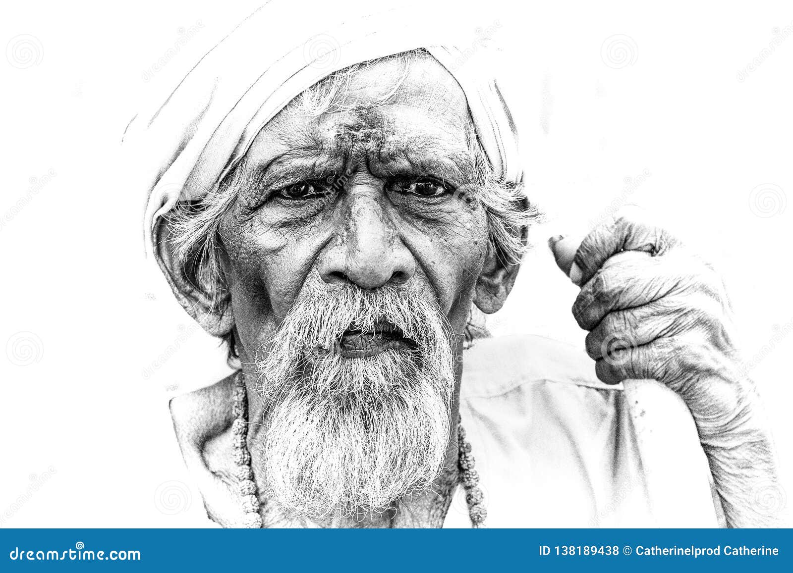 Indian man in the traditional clothing isolated Vector Image