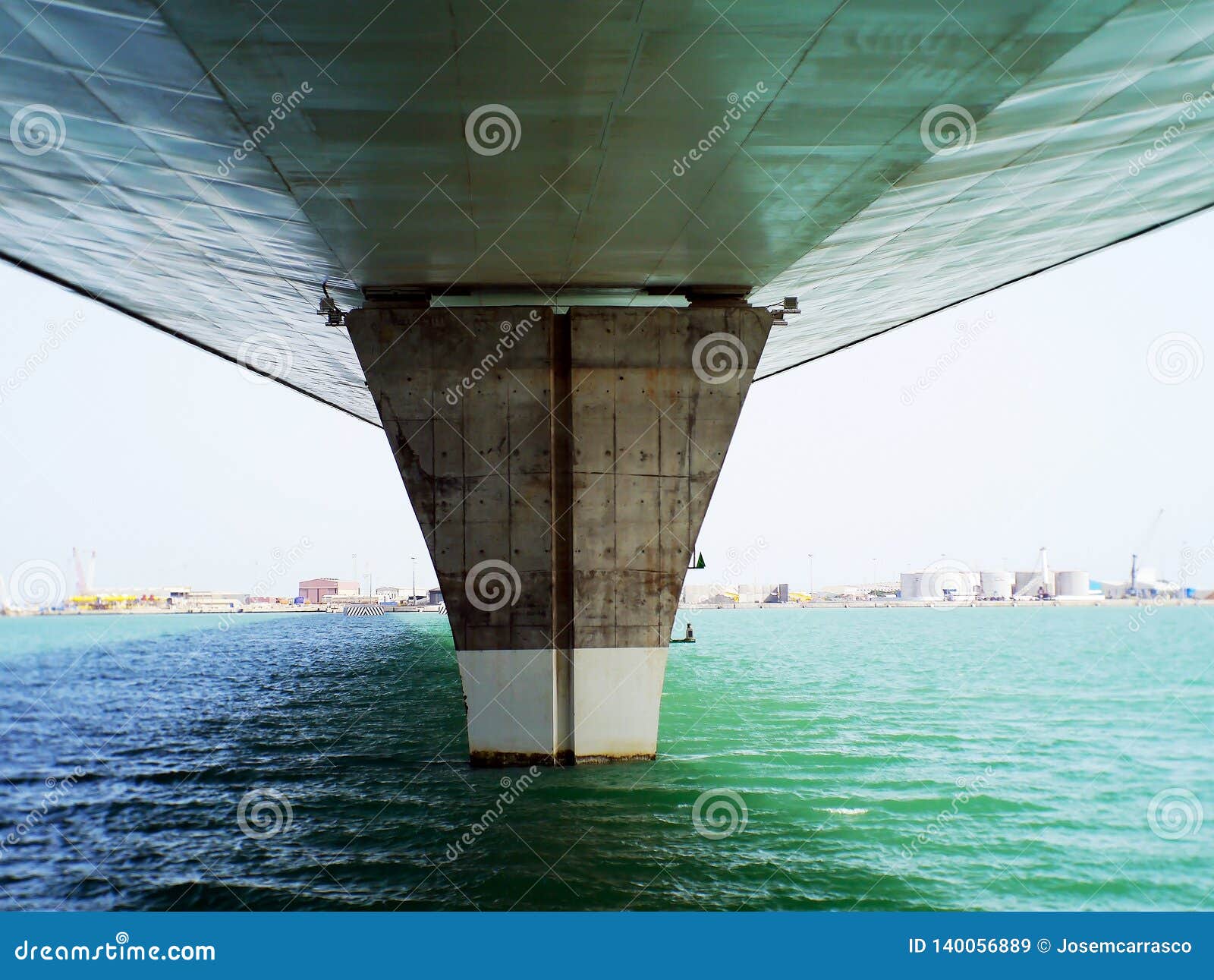 puente de la constitucion, called la pepa, in the bay of cadiz, andalusia. spain.