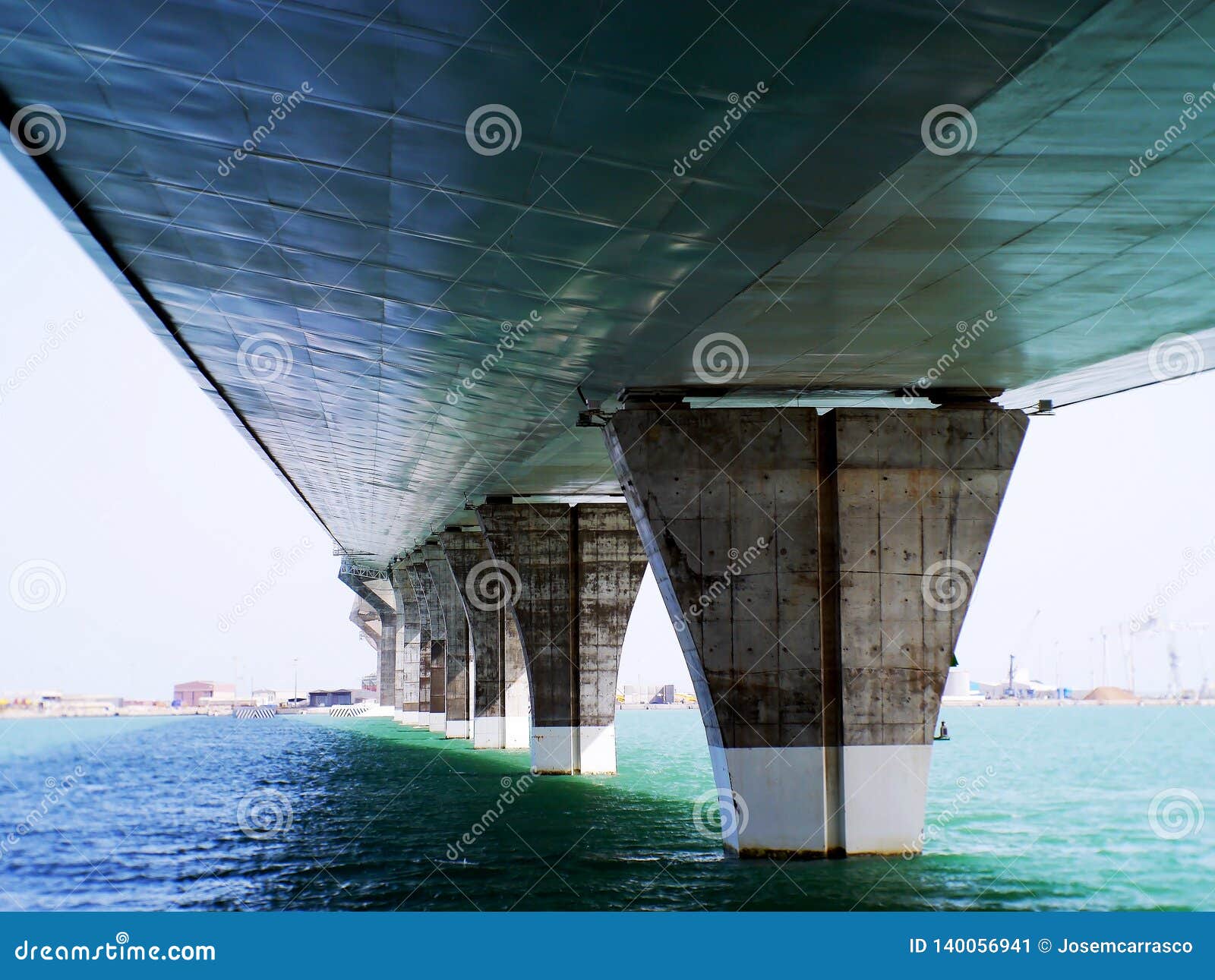 puente de la constitucion, called la pepa, in the bay of cadiz, andalusia. spain.