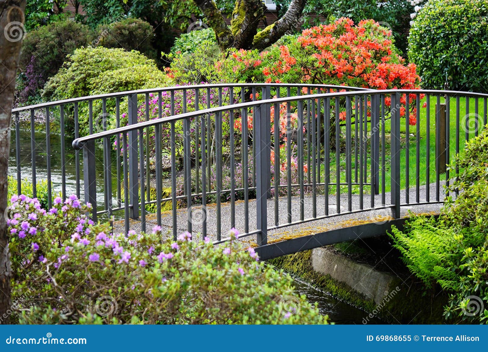 Puente del jardín imagen de archivo. Imagen de agua, lluvia - 69868655, image size:1600x1157