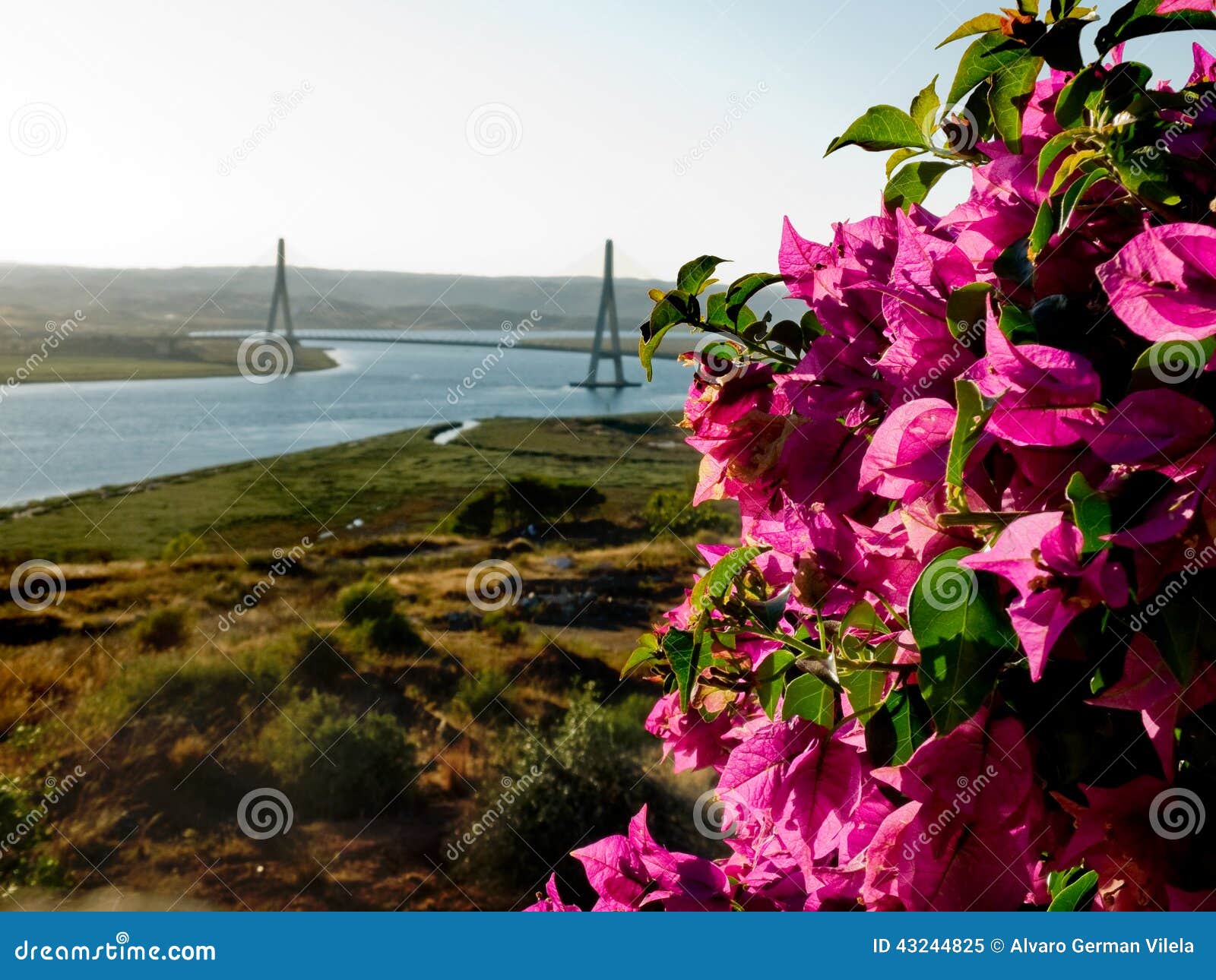 puente internacional del guadiana, bridge over the guadiana river in ayamonte, huelva. spain