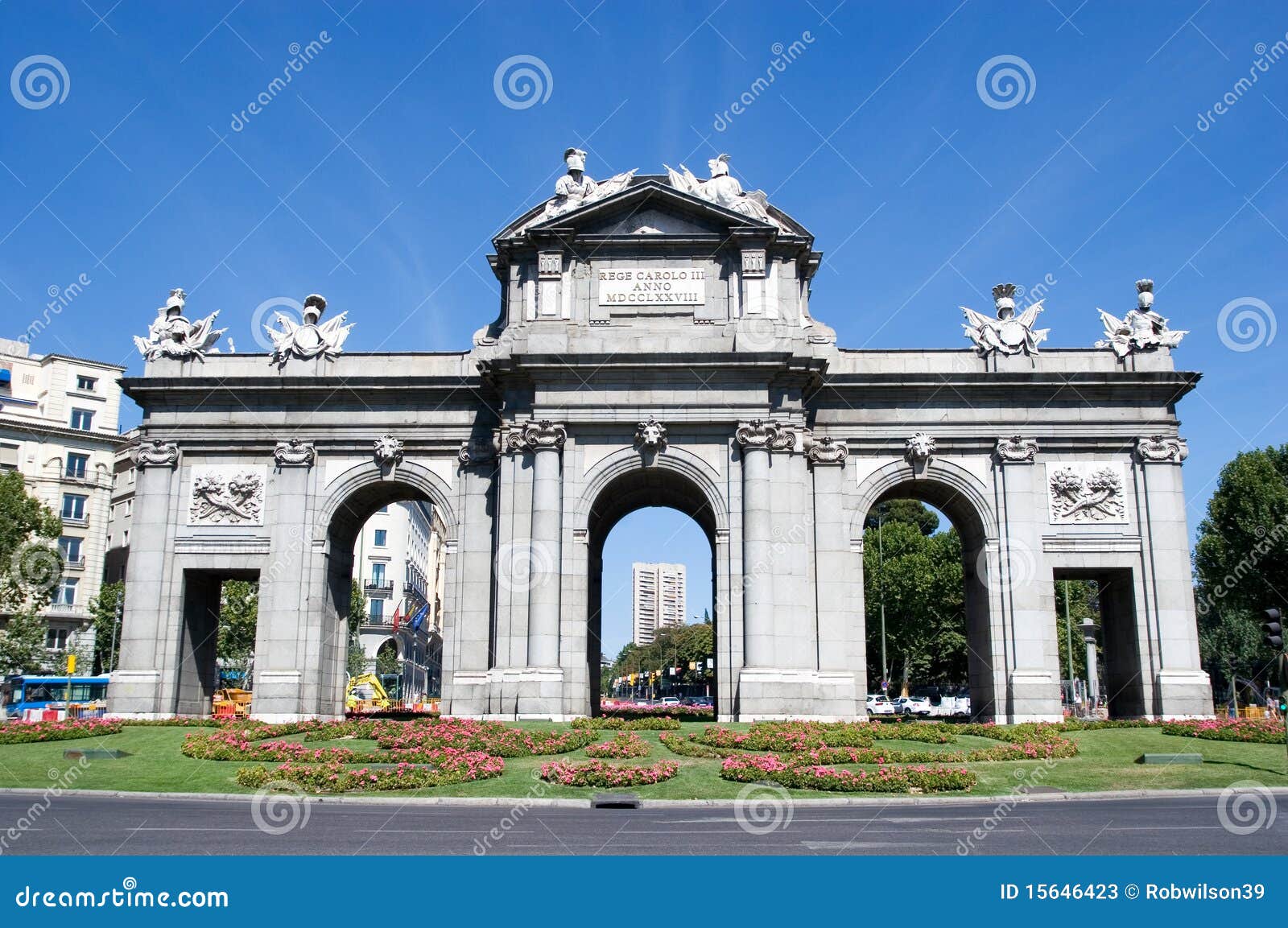 puerta de alcala in madrid, spain