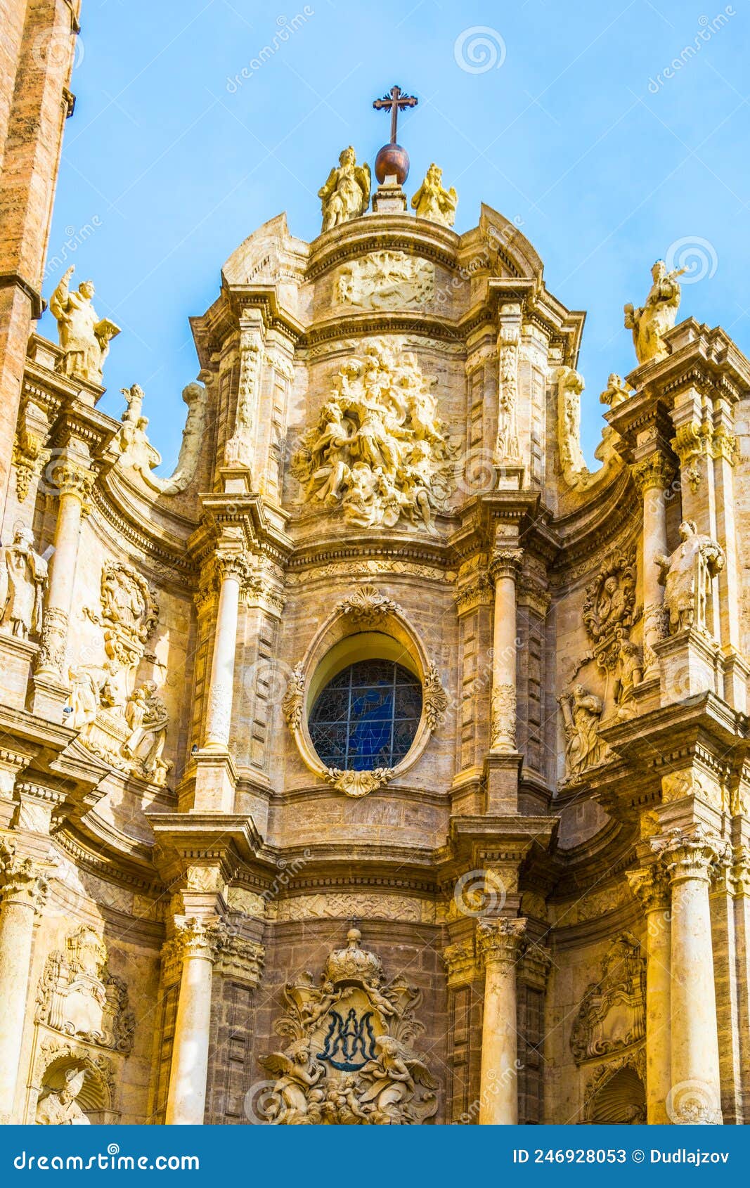 puerta de los hierros - part of the metropolitan cathedral-basilica of the assumption of our lady of valencia...image