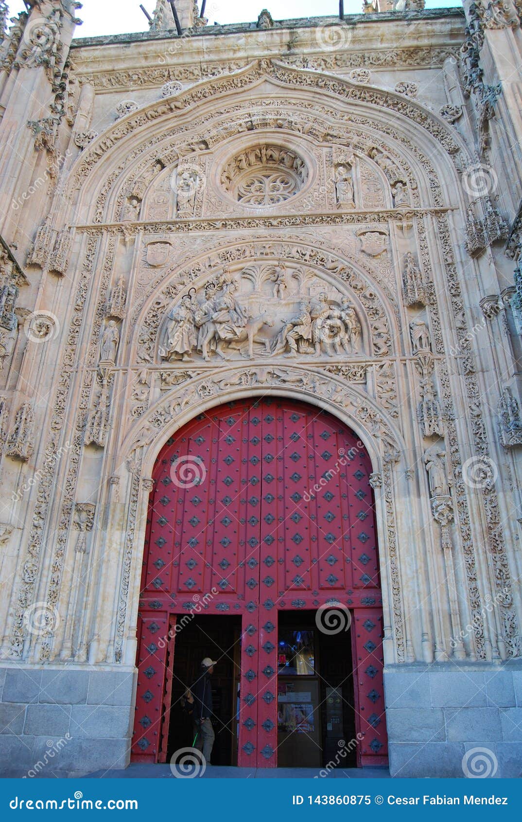 Antídoto Furioso al exilio Puerta De Salamanca De La Catedral Imagen editorial - Imagen de marquesina,  cangrejo: 143860875