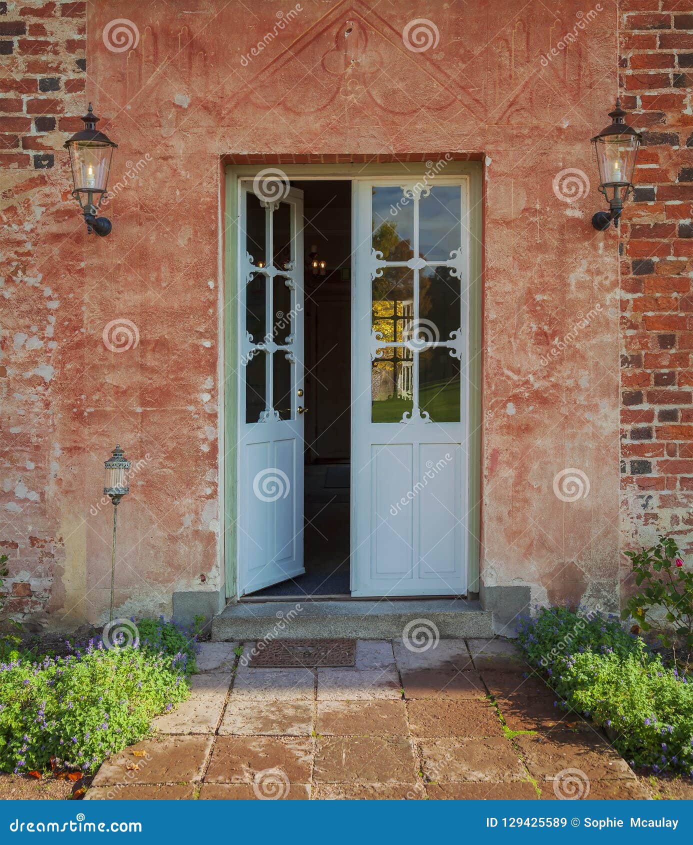 Puerta Del Jardín De La Casa De Campo Imagen de archivo