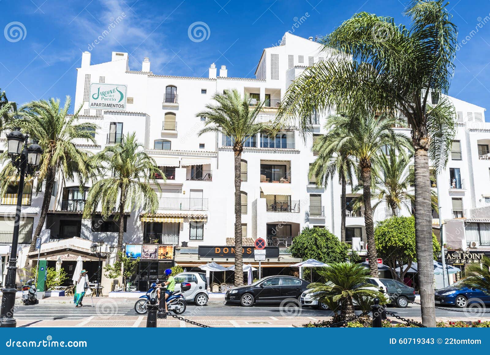 Puerto Banus, Spain - August 15, 2015: Shopping Center In Puerto