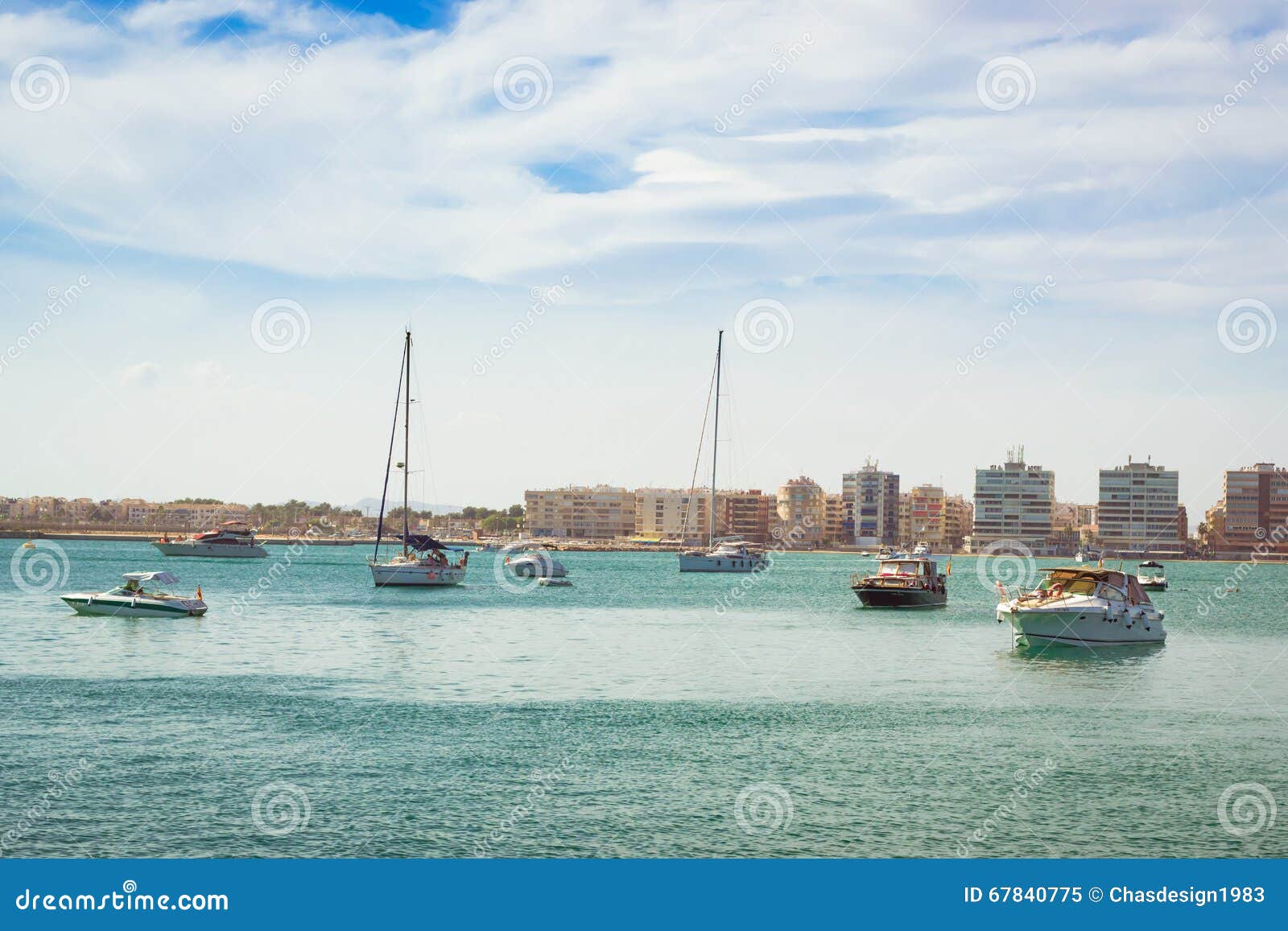 puerto deportivo marina salinas. yachts and boats in marina of t