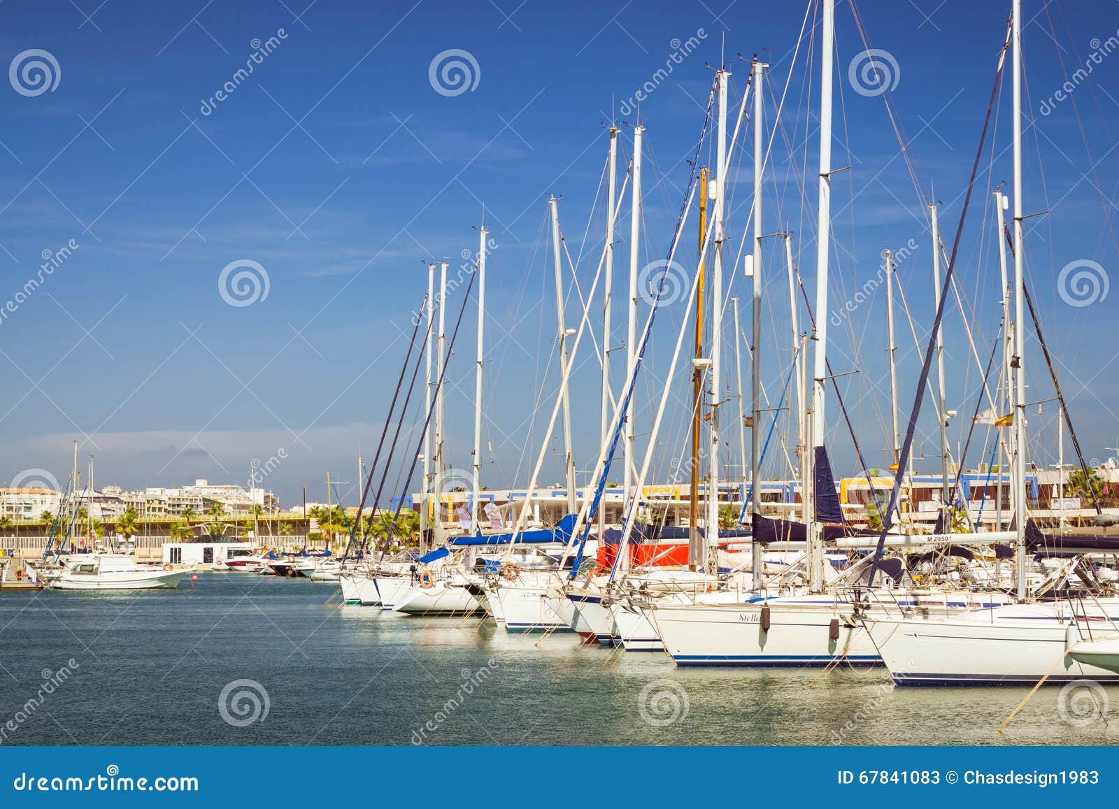 puerto deportivo marina salinas. yachts and boats in marina of t