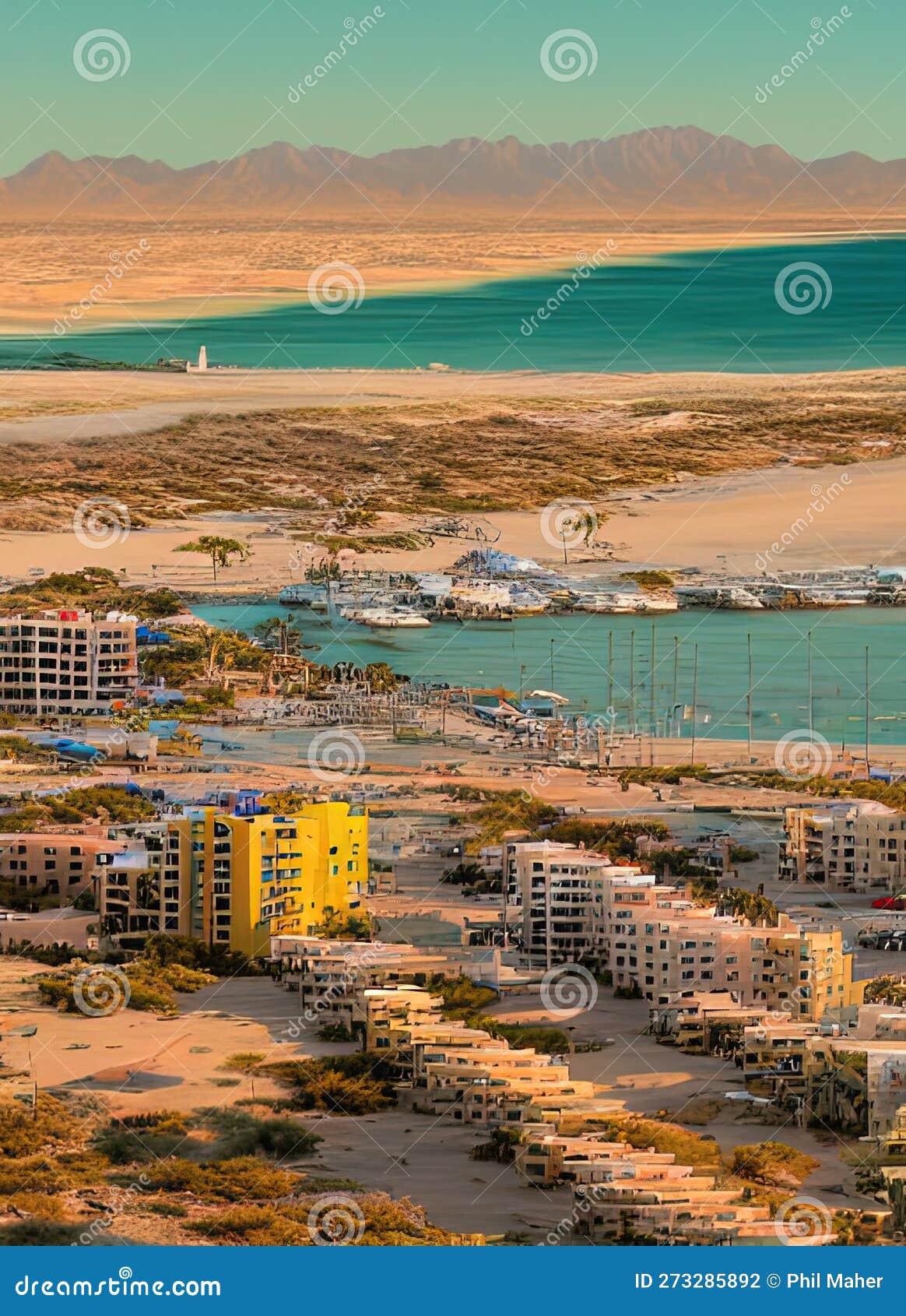 Puerto Penasco, Sonora, Mexico. Generative AI. Stock Photo Image of