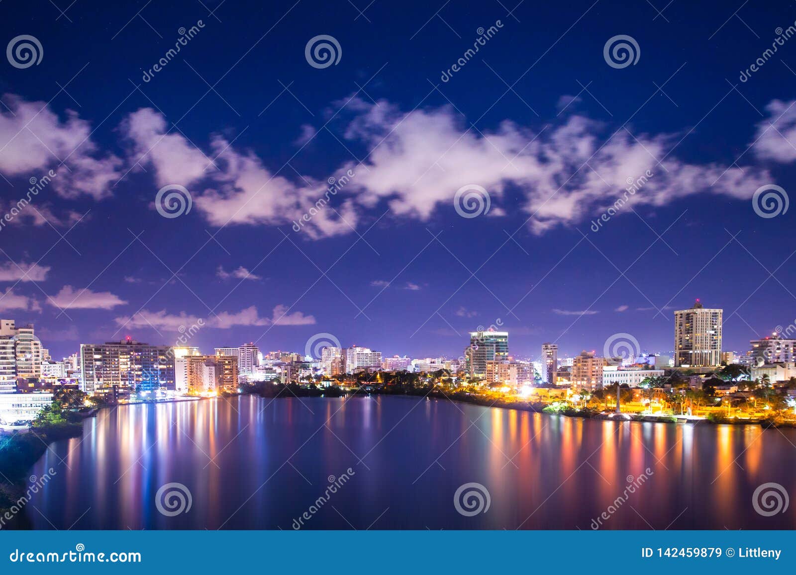 puerto rico condado beach san juan night