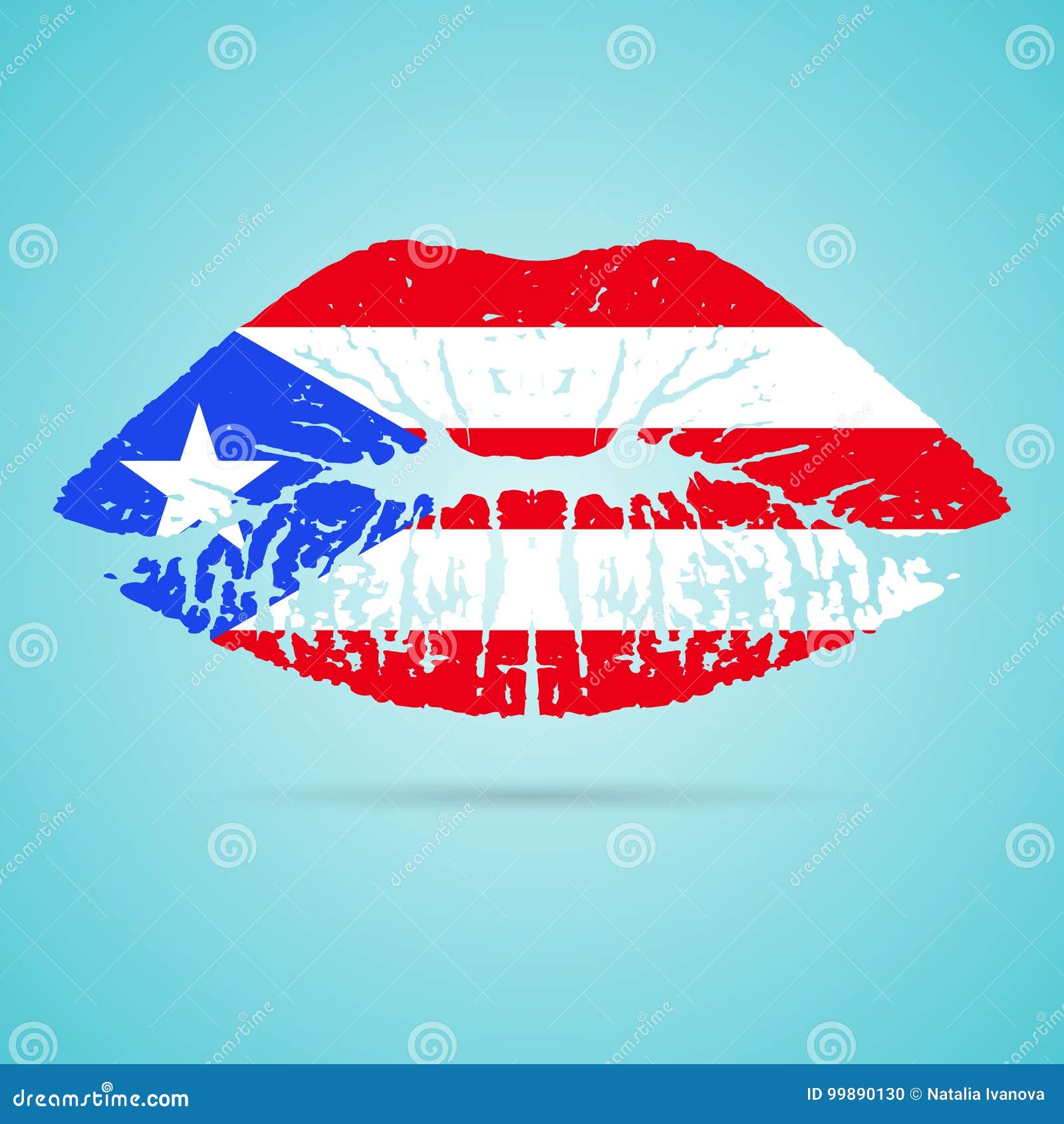 Puerto Rican Lips Stock Illustrations – 1 Puerto Rican Lips Stock