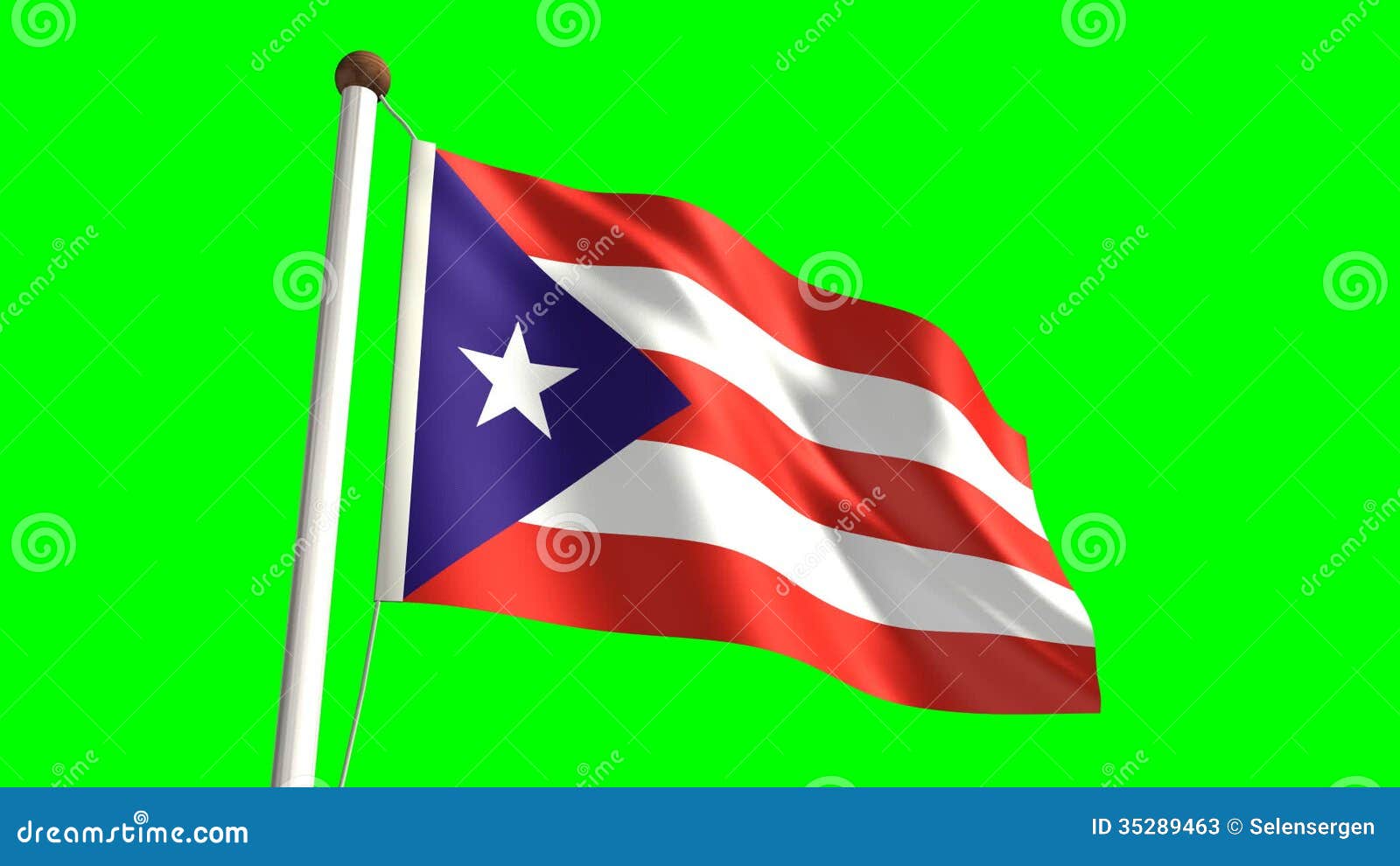 Puerto Rico Flag Stock Video Video Of Looped Unity