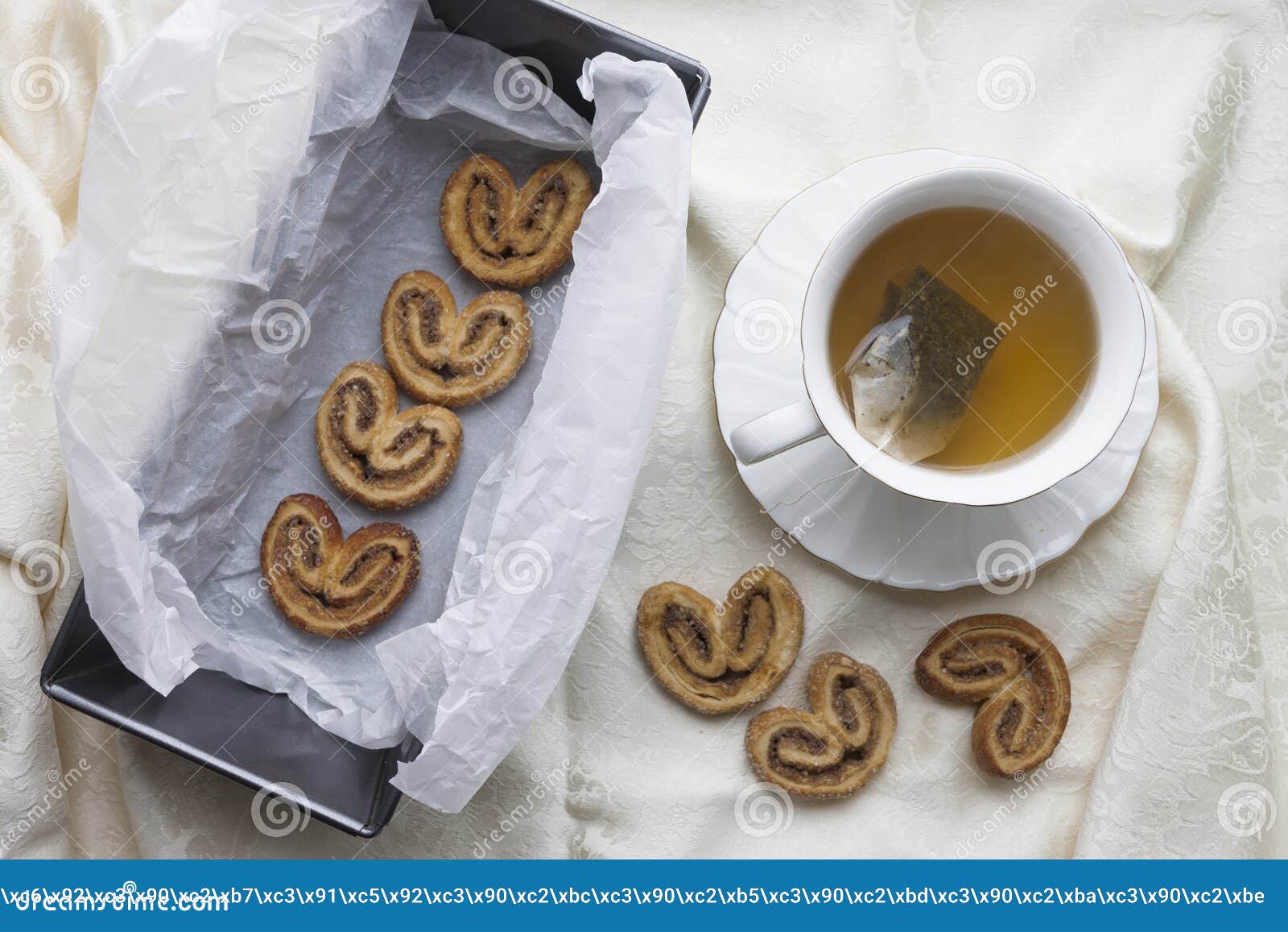 Puff Pastry with Cinnamon and Sugar Stock Photo Image of background