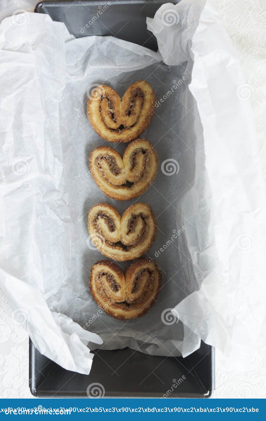 Puff Pastry with Cinnamon and Sugar Stock Image Image of palmiers