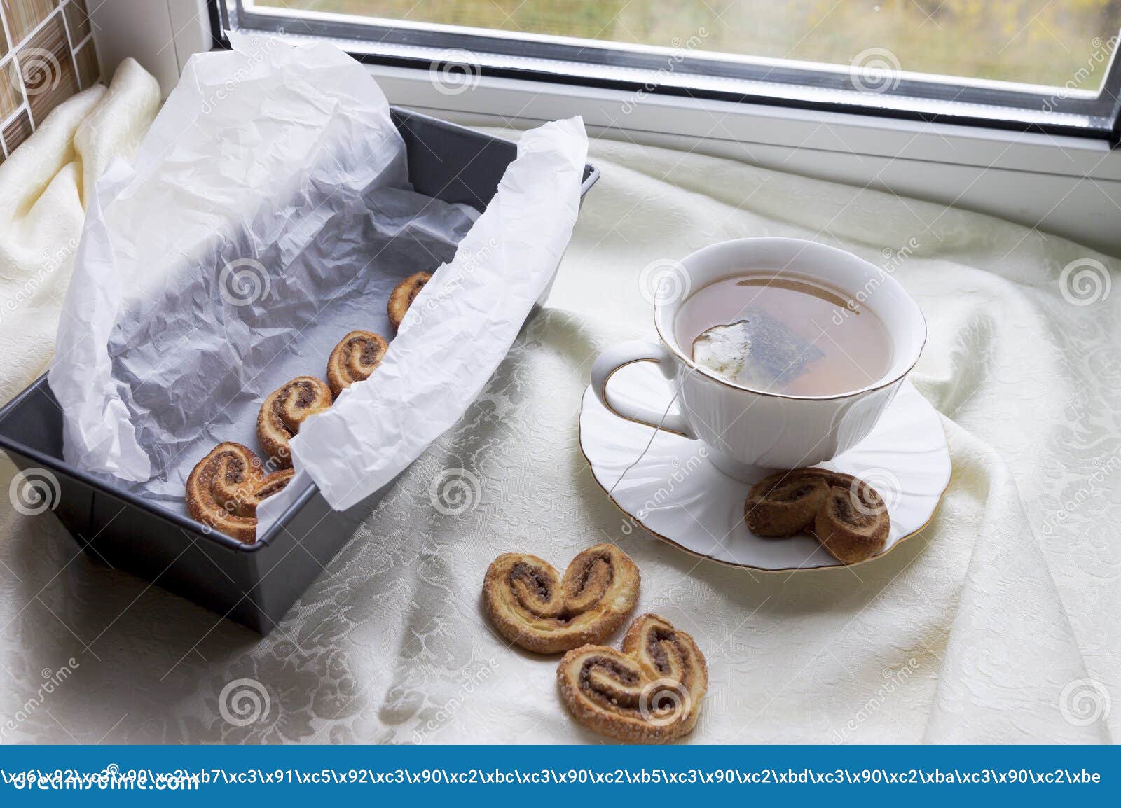 Puff Pastry with Cinnamon and Sugar Stock Photo Image of cookies