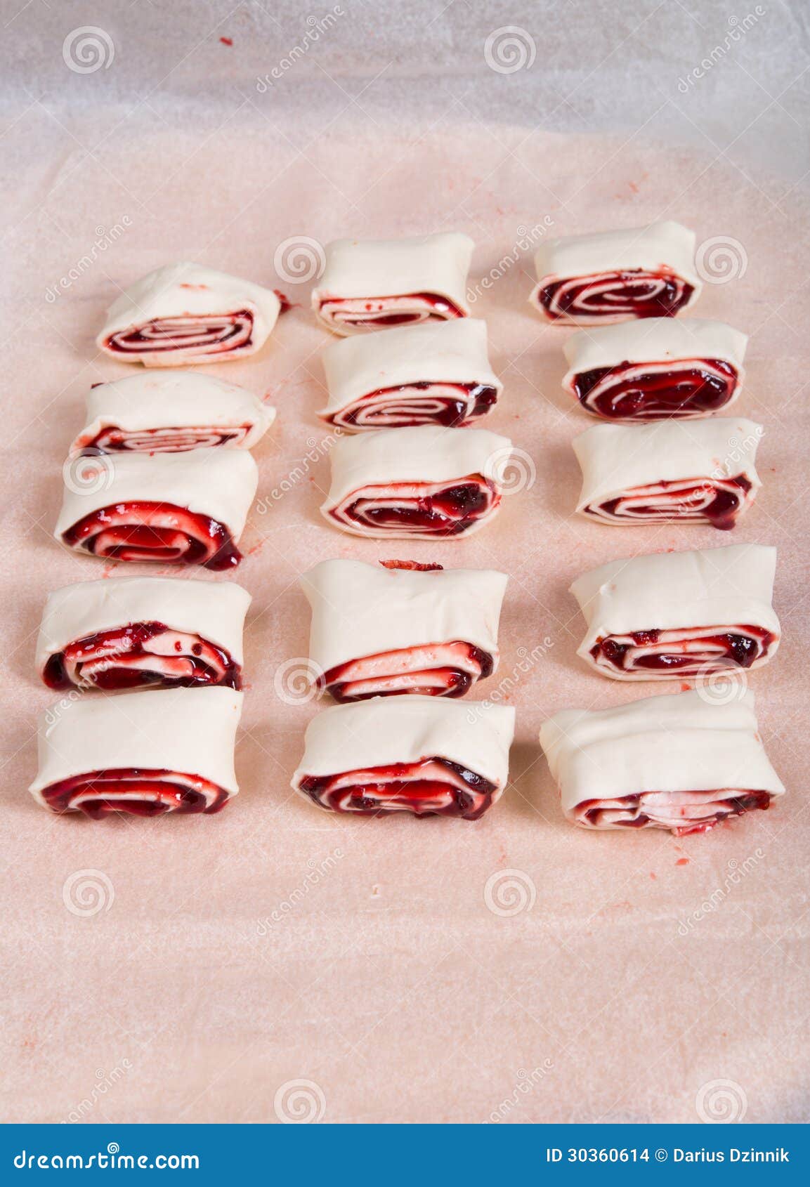 Puff pastry jam stock photo. Image of closeup, chocolate 30360614