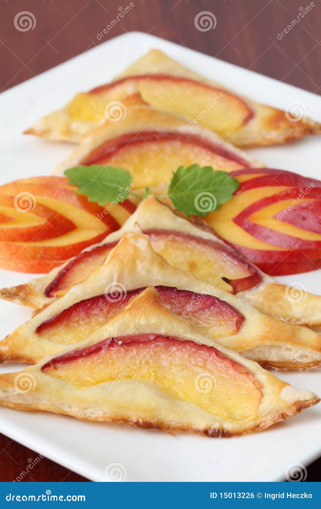 Puff Pastry with Nectarines Stock Photo Image of baked, ingredient 15013226