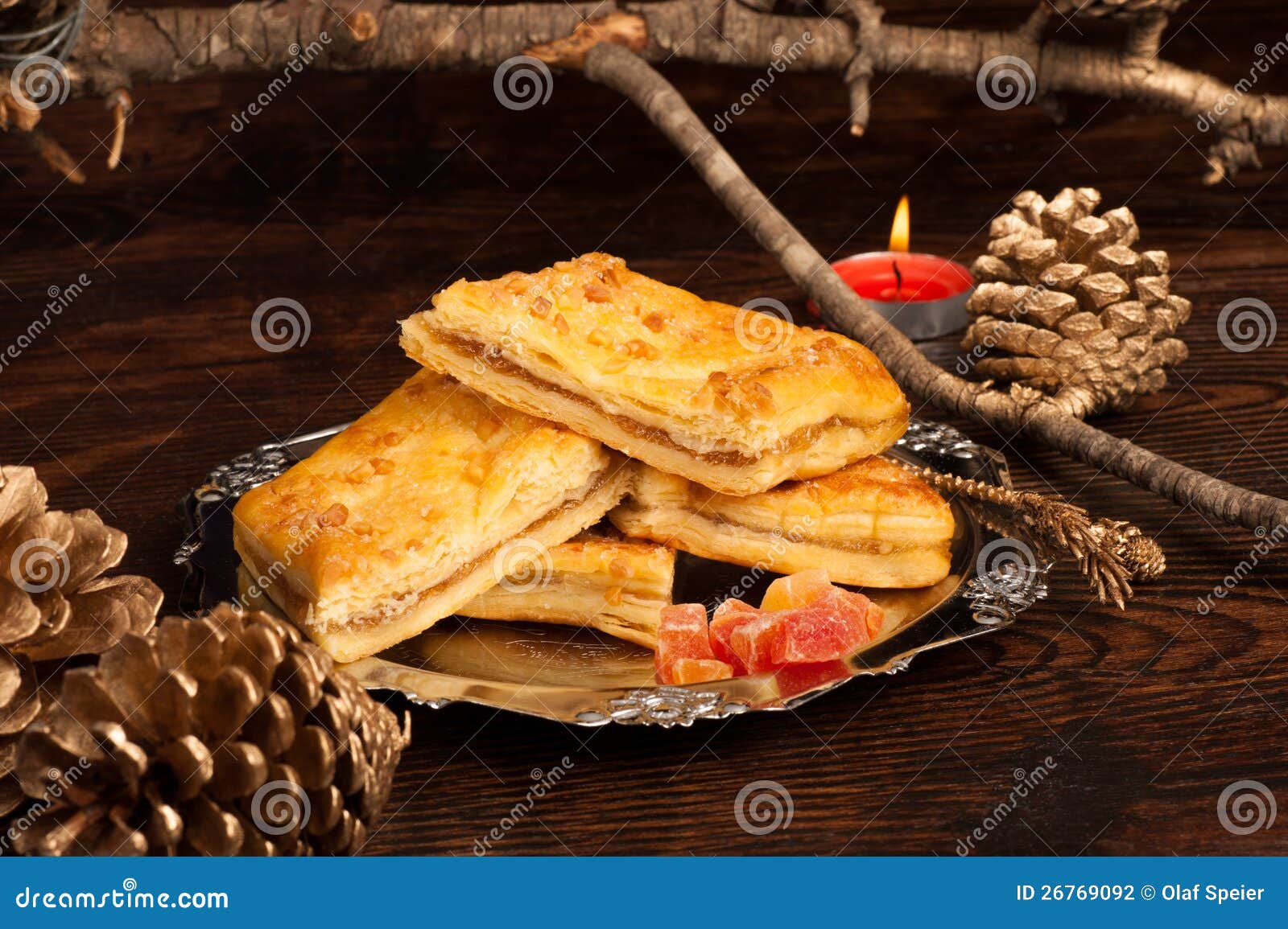 Puff Pastry with Pumpkin Filling Stock Photo Image of dish, puff