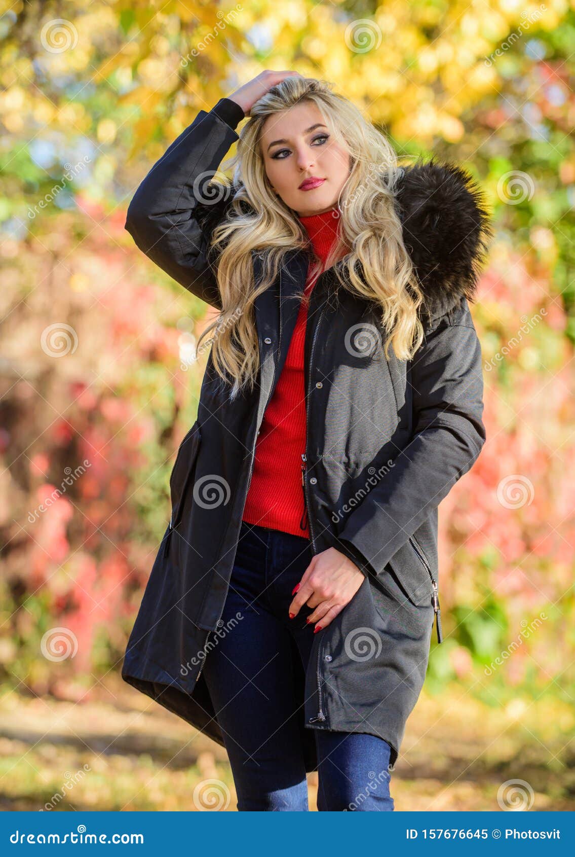 Jacket Womens Big Fur Hooded Puffer Down Cotton Parka Winter Warm Coat Loose V72 