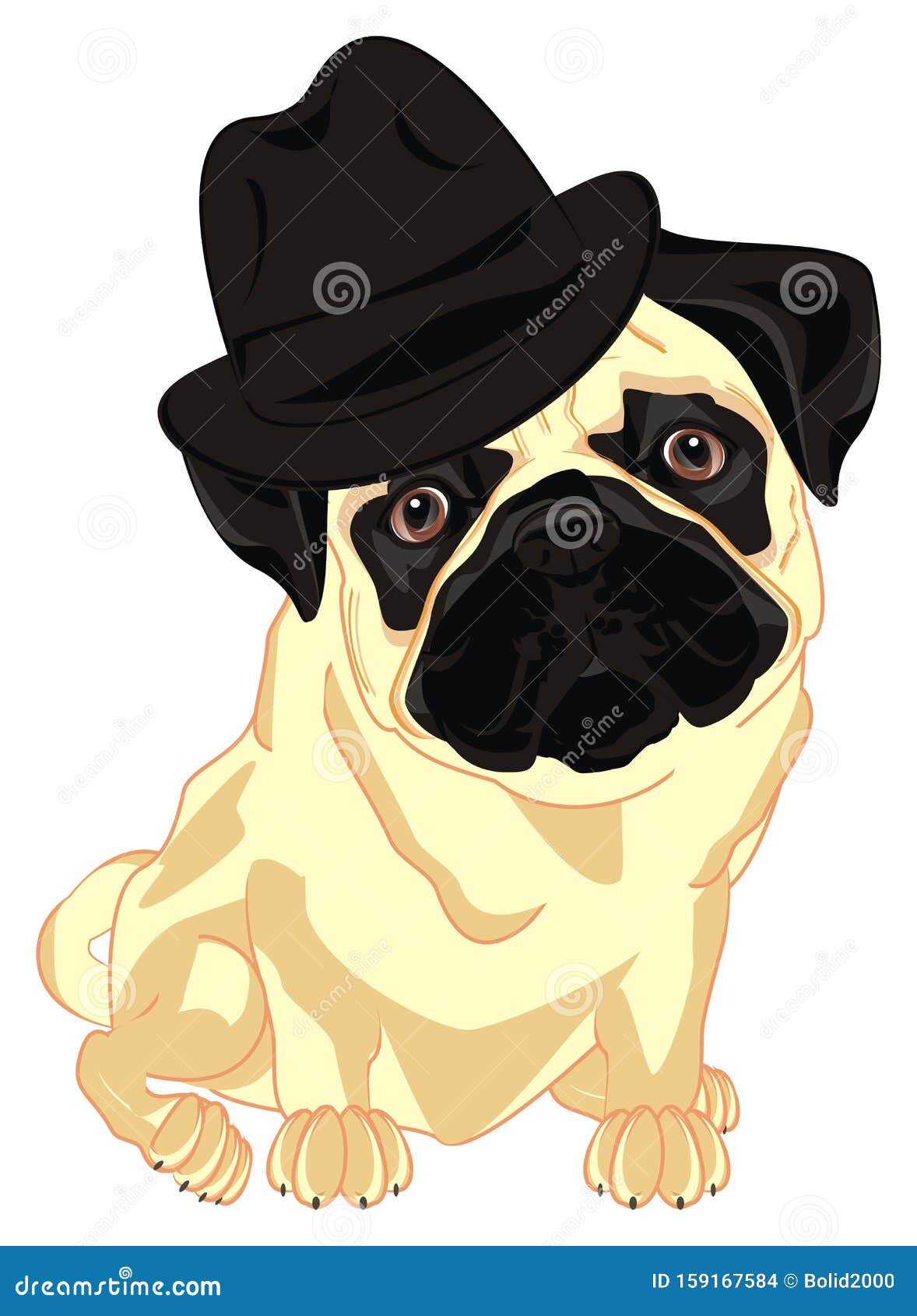 dog detective hat