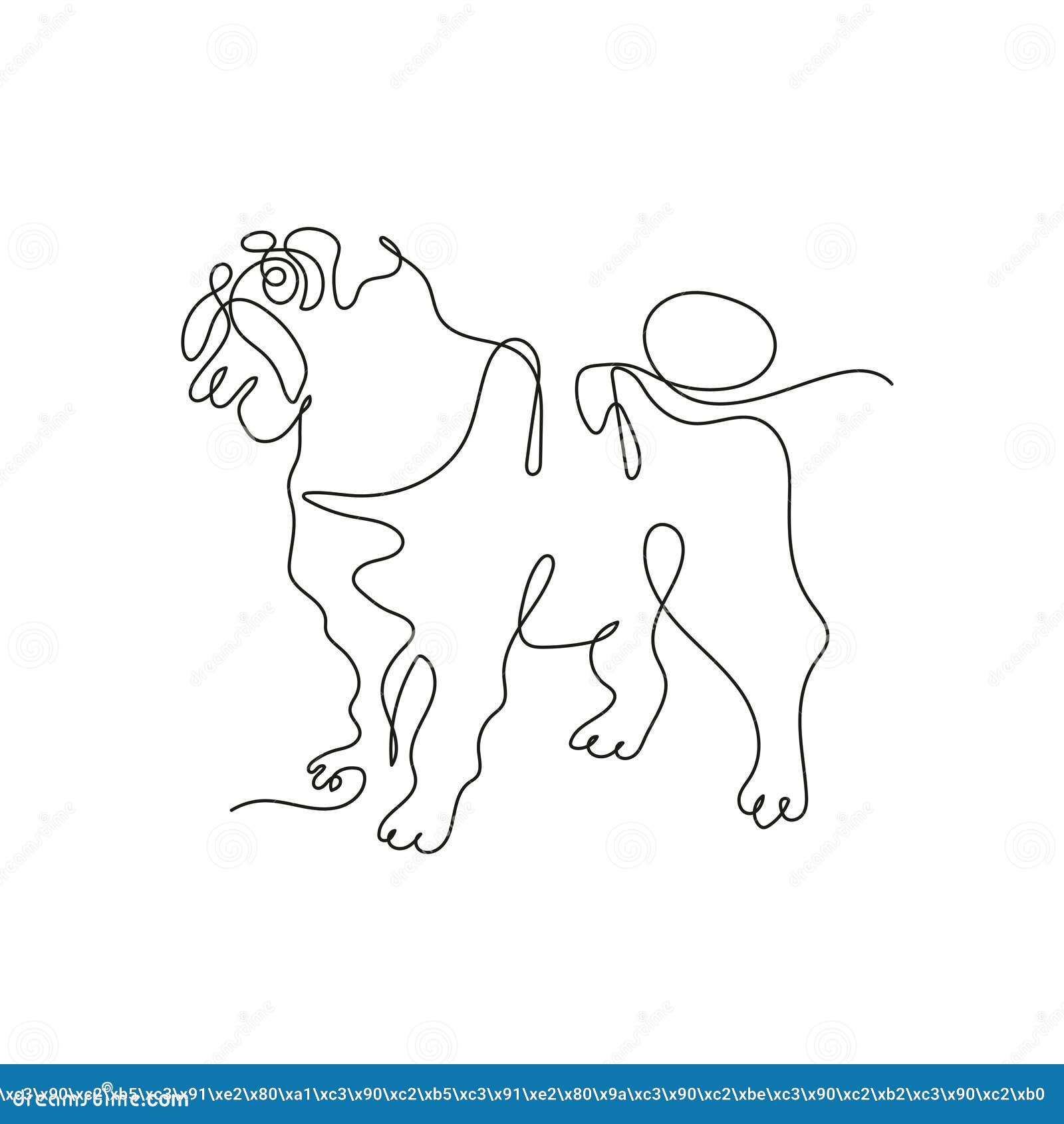 Pug Dog Vector Hd PNG Images, Vector Of Pug Dog Face On White Background,  Tattoo, Cartoon, Purebred PNG Image For Free Download