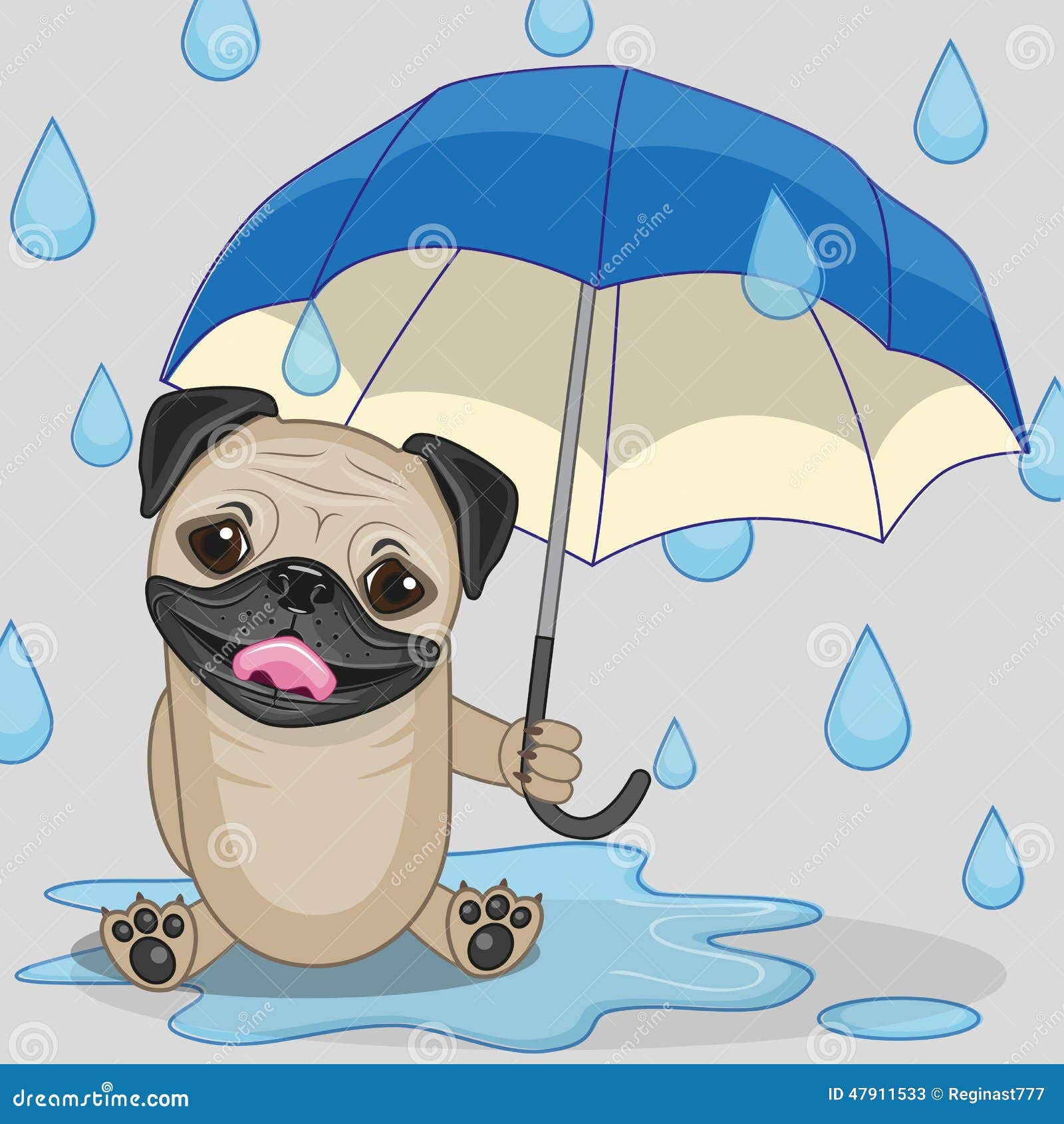 pug umbrellas