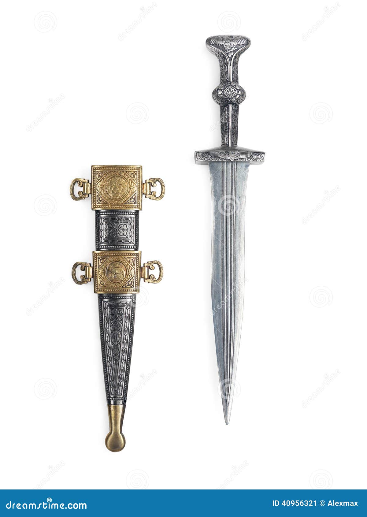 Pugnale Di Vetro Violetto. Coltello Militare E Da Caccia. Arma 3d Del Guerriero Dei Giochi Di - Foto 3