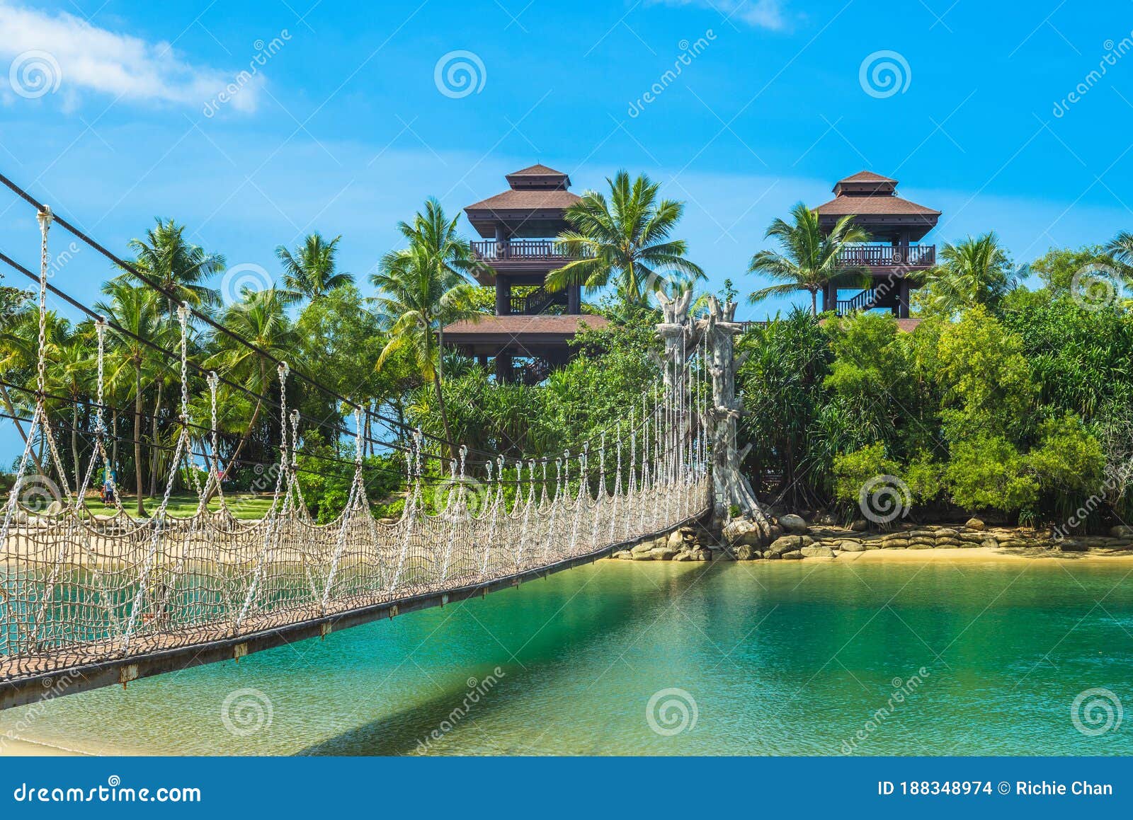 pulau palawan beach at sentosa, singapore