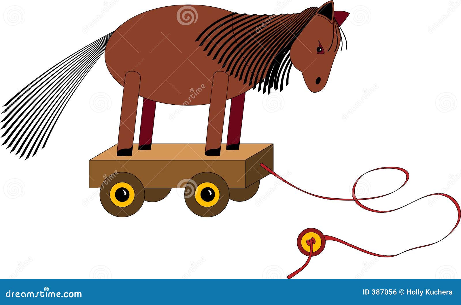 pull along horse toy