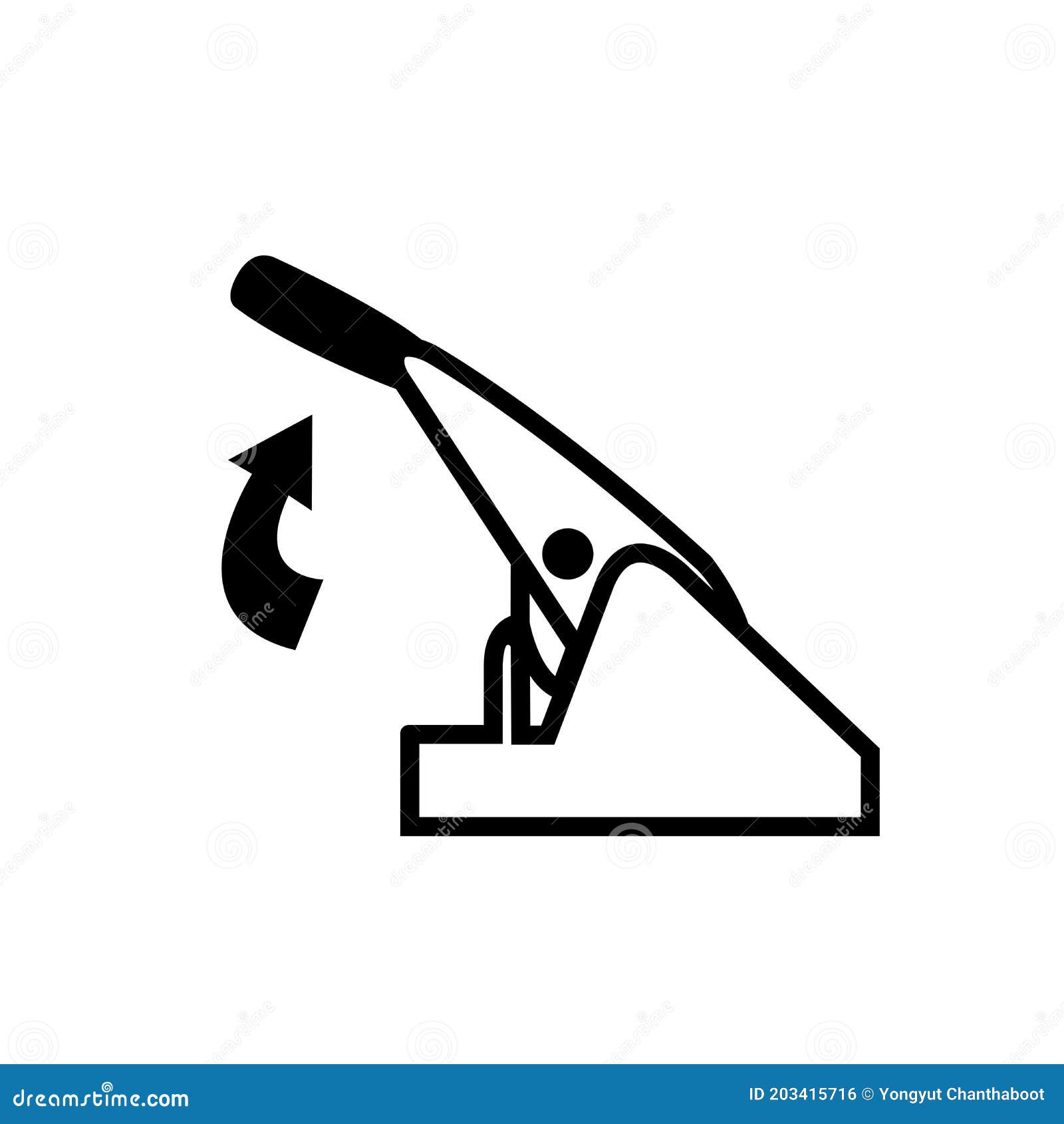 Pull Parking Brake Symbol Sign Isolate On White Background,Vector